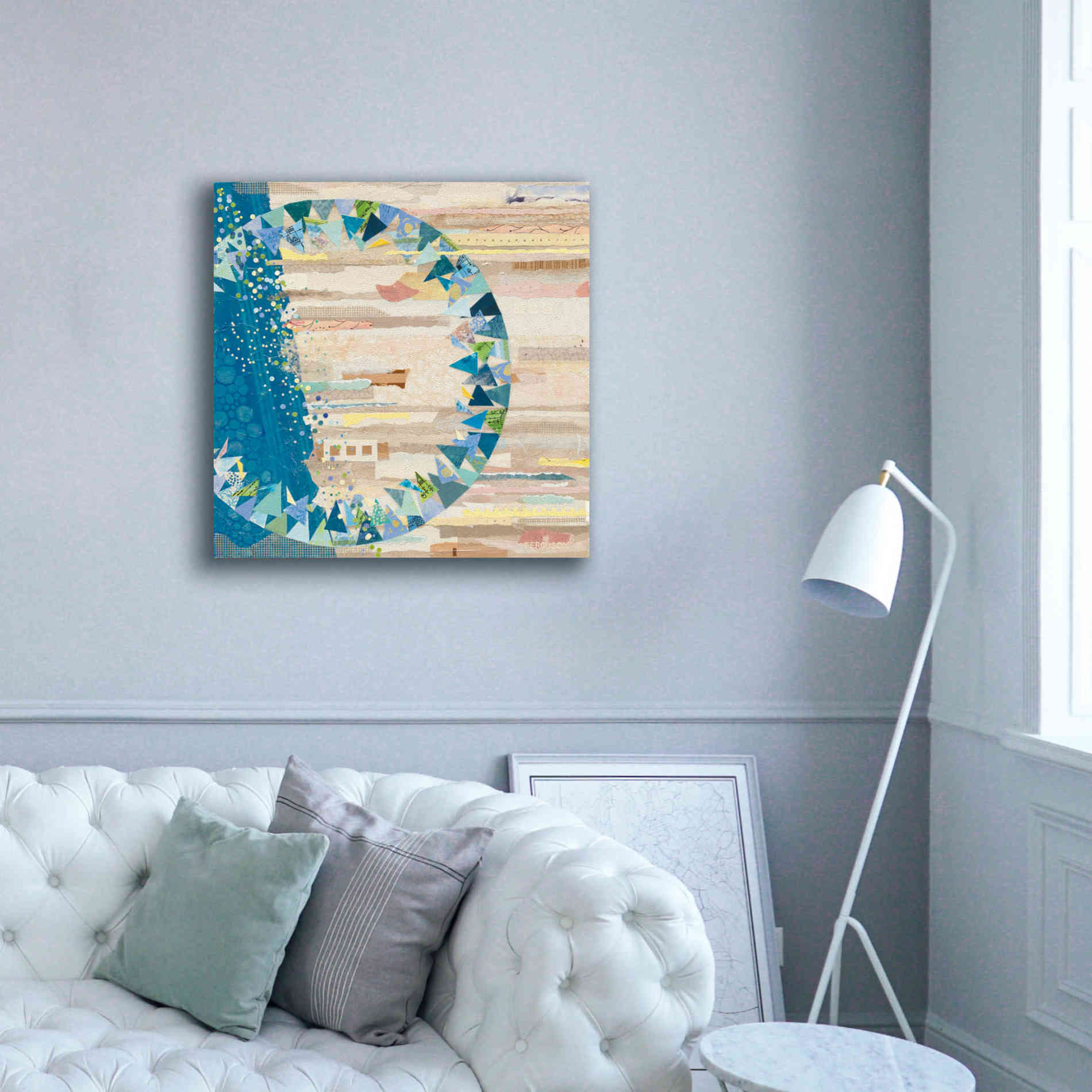 'The Calm and The Storm' by Kathy Ferguson, Canvas Wall Art,37 x 37