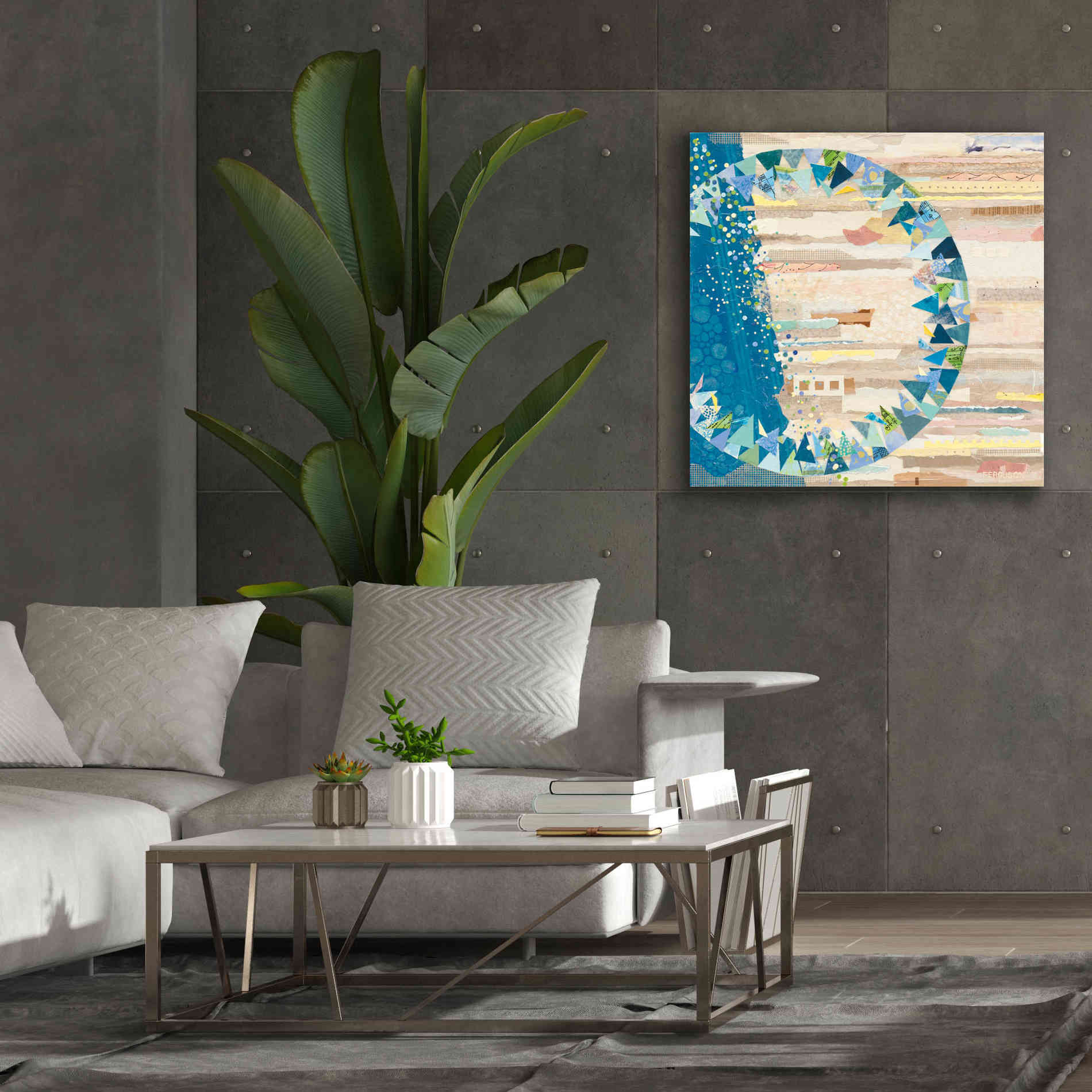 'The Calm and The Storm' by Kathy Ferguson, Canvas Wall Art,37 x 37