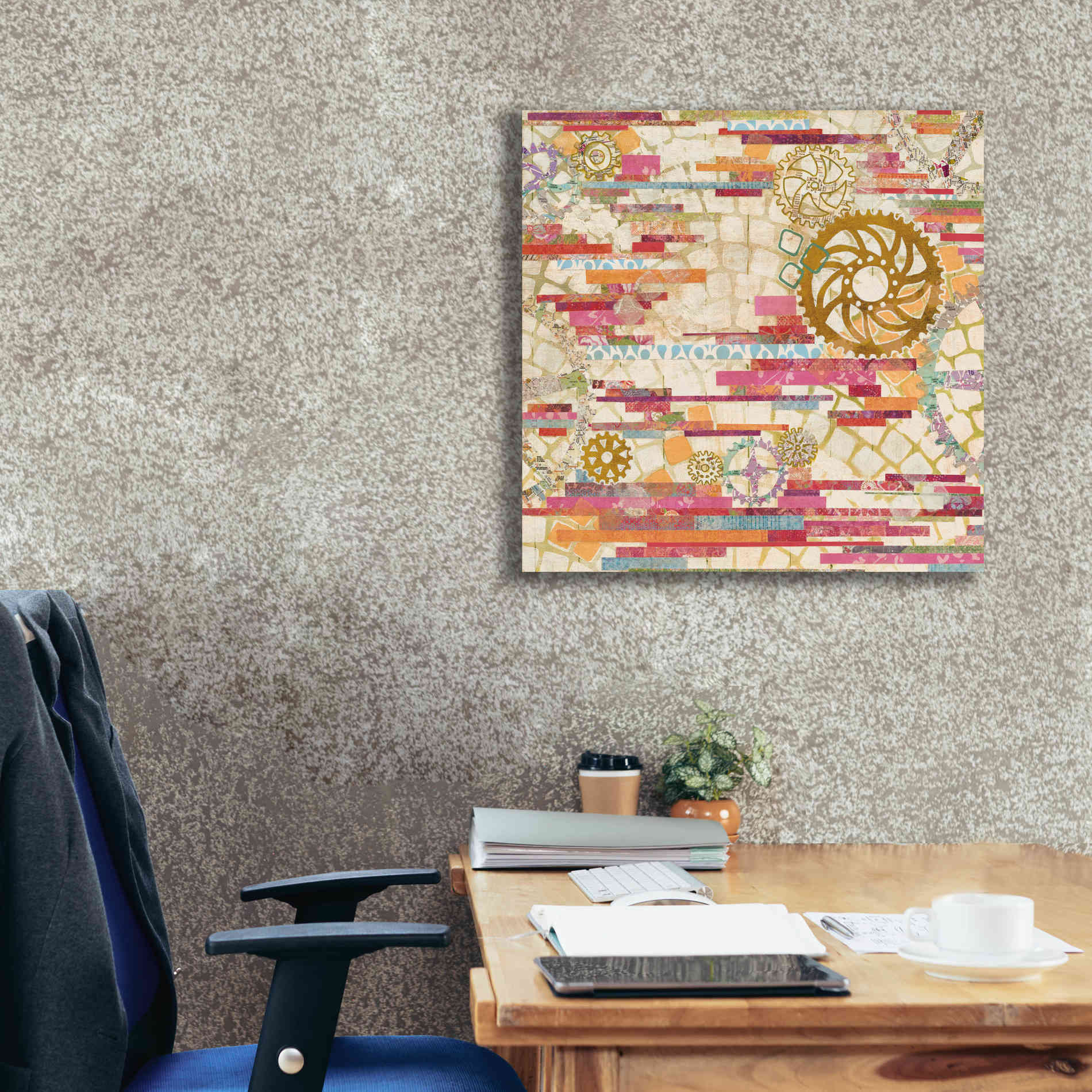 'EU Timetable I on White' by Kathy Ferguson, Canvas Wall Art,26 x 26