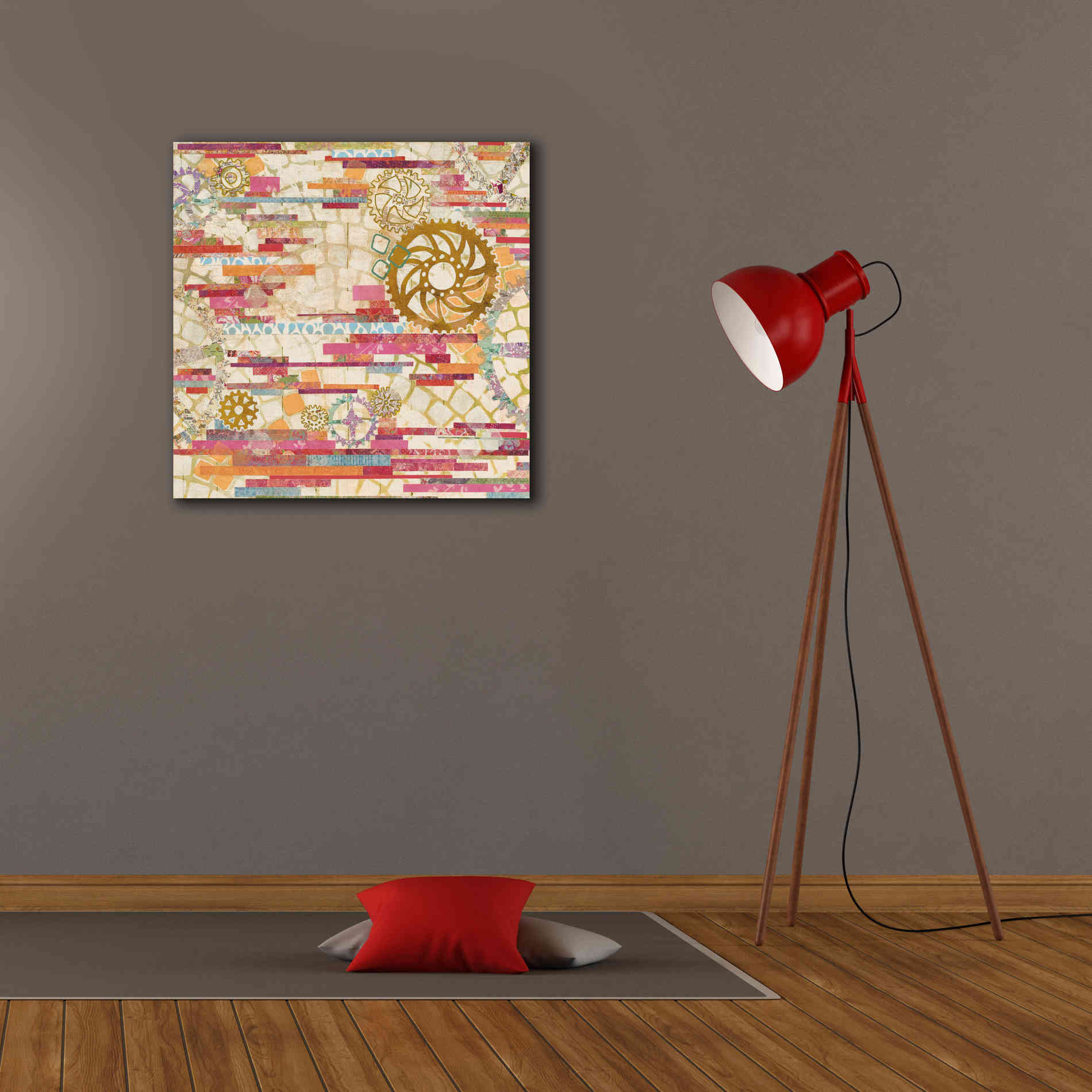 'EU Timetable I on White' by Kathy Ferguson, Canvas Wall Art,26 x 26