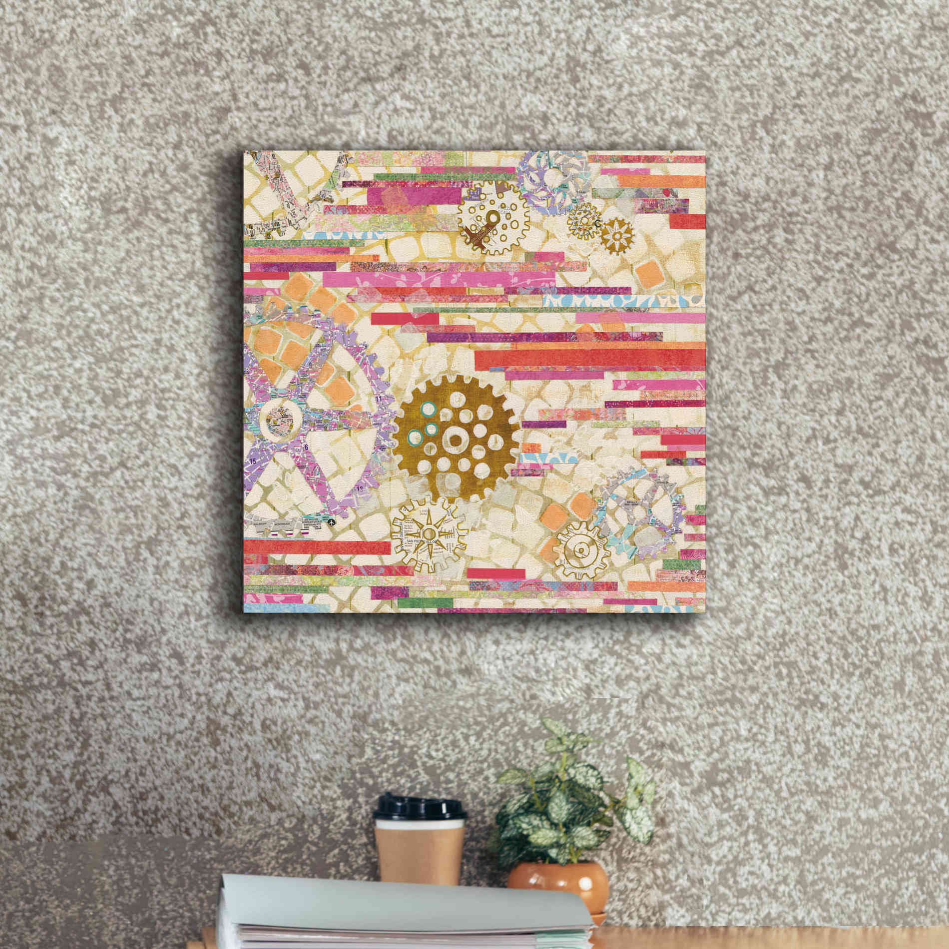 'EU Timetable II on White' by Kathy Ferguson, Canvas Wall Art,18 x 18