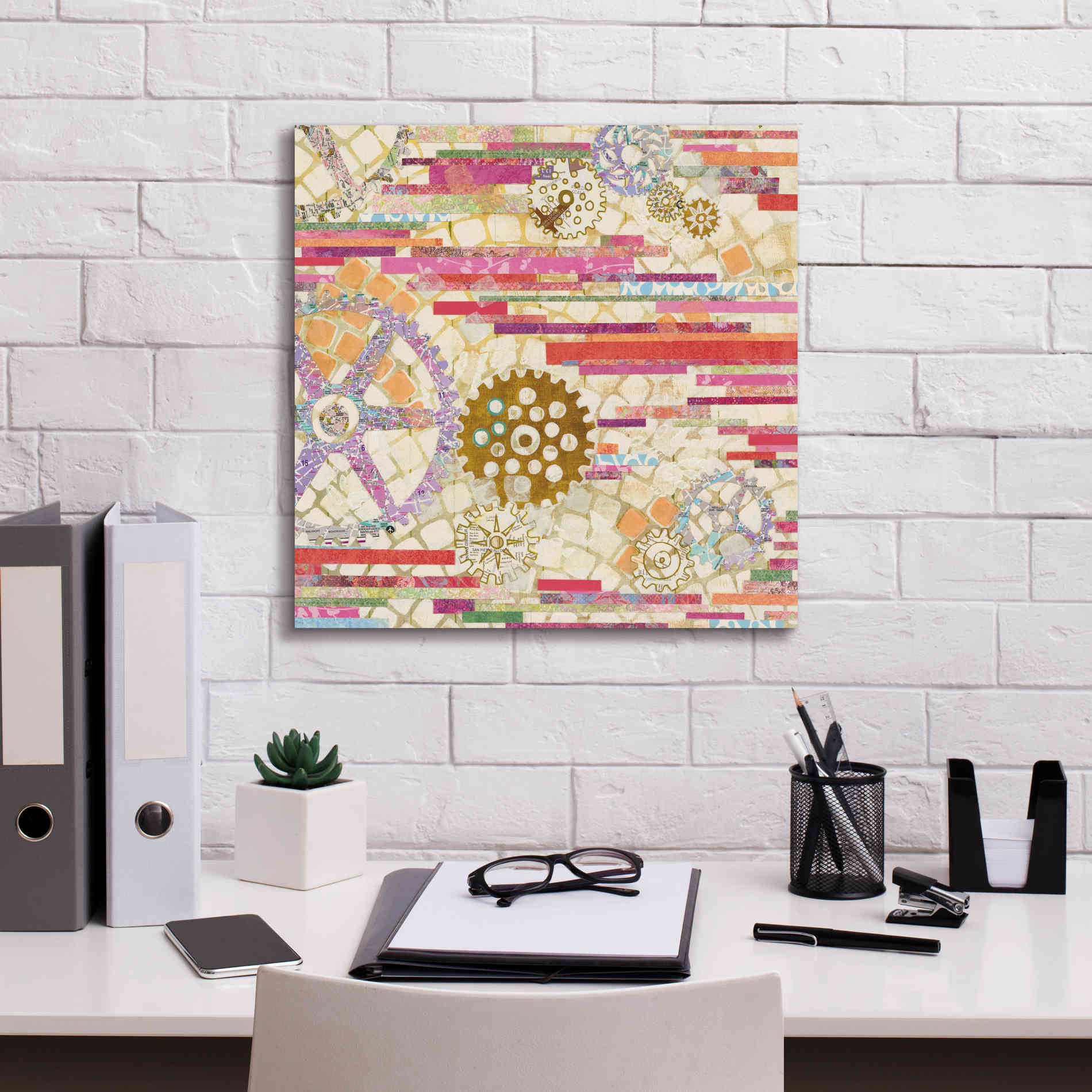 'EU Timetable II on White' by Kathy Ferguson, Canvas Wall Art,18 x 18