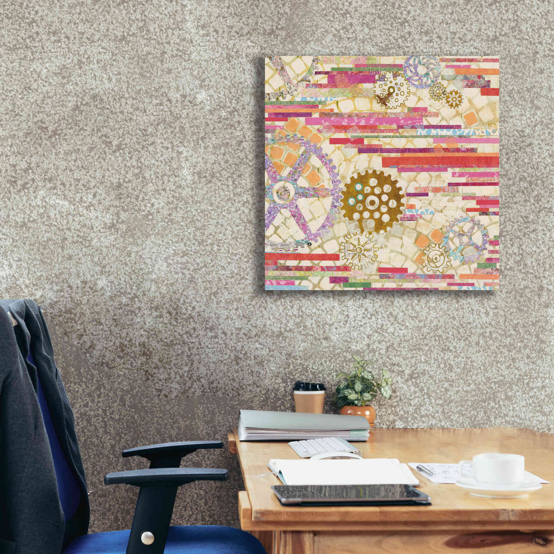 'EU Timetable II on White' by Kathy Ferguson, Canvas Wall Art,26 x 26