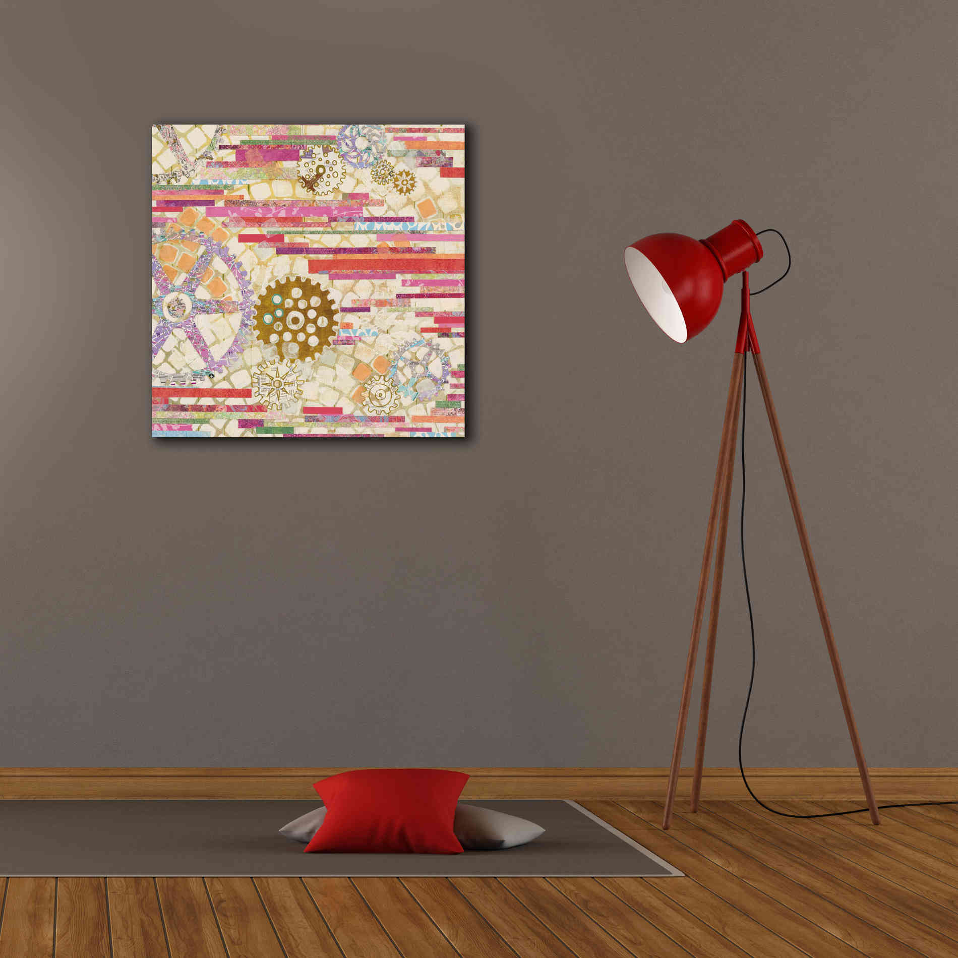 'EU Timetable II on White' by Kathy Ferguson, Canvas Wall Art,26 x 26