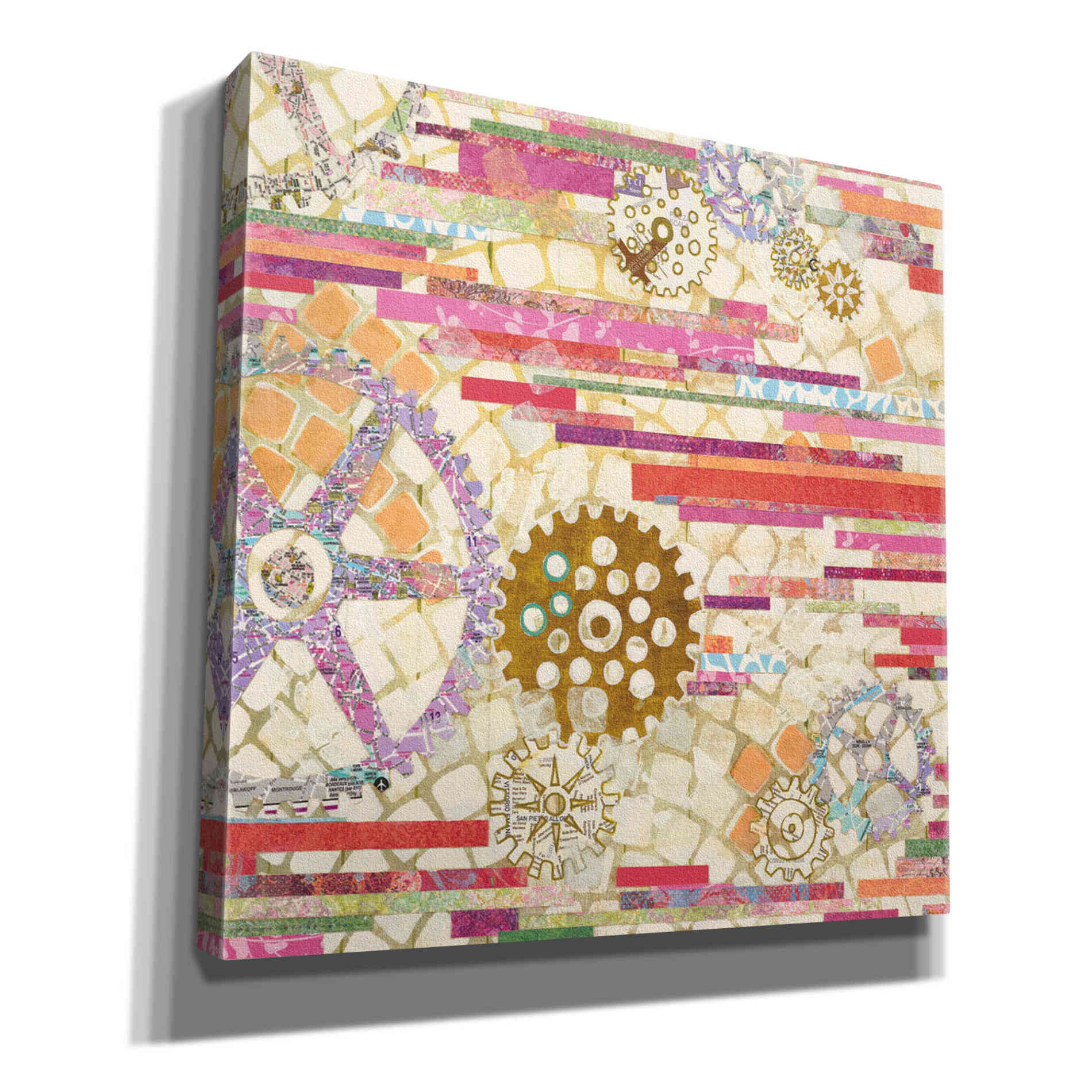 'EU Timetable II on White' by Kathy Ferguson, Canvas Wall Art