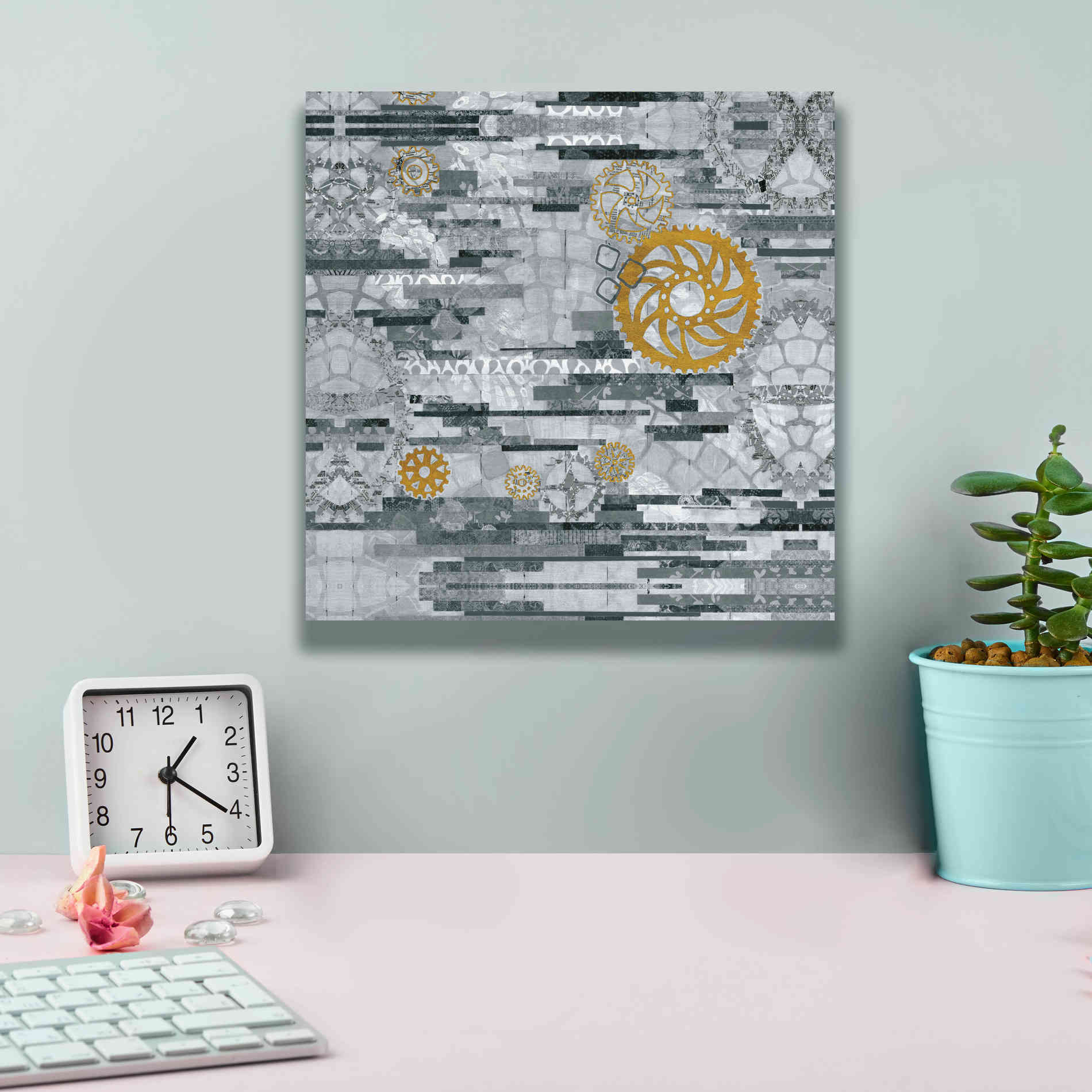 'EU Timetable I BW' by Kathy Ferguson, Canvas Wall Art,12 x 12