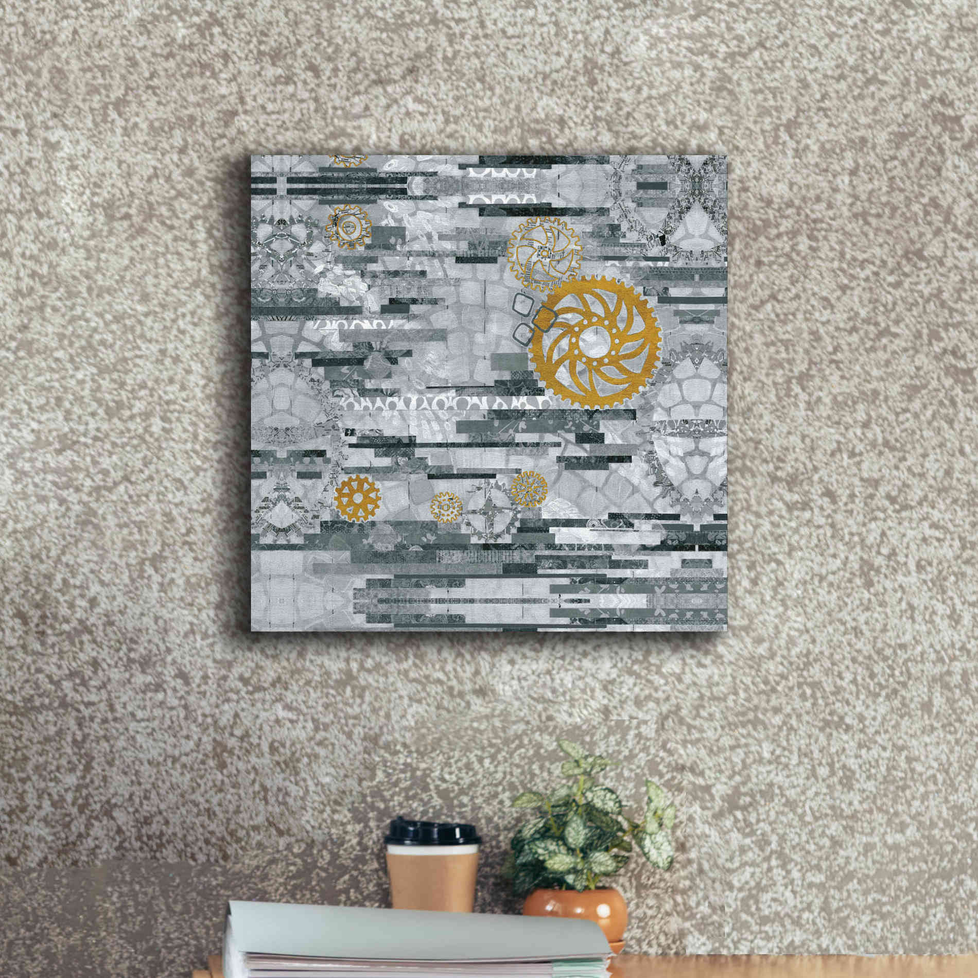 'EU Timetable I BW' by Kathy Ferguson, Canvas Wall Art,18 x 18