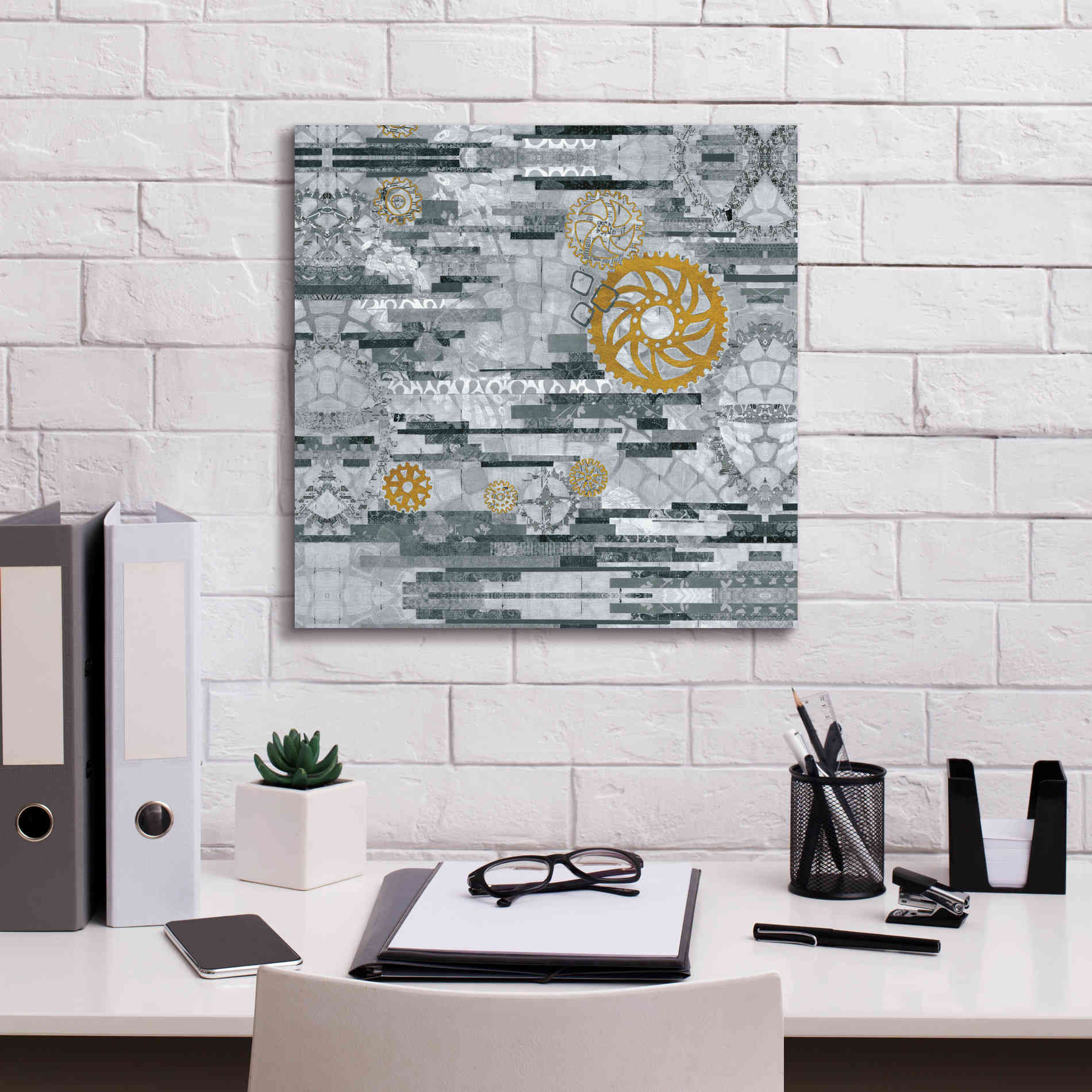 'EU Timetable I BW' by Kathy Ferguson, Canvas Wall Art,18 x 18