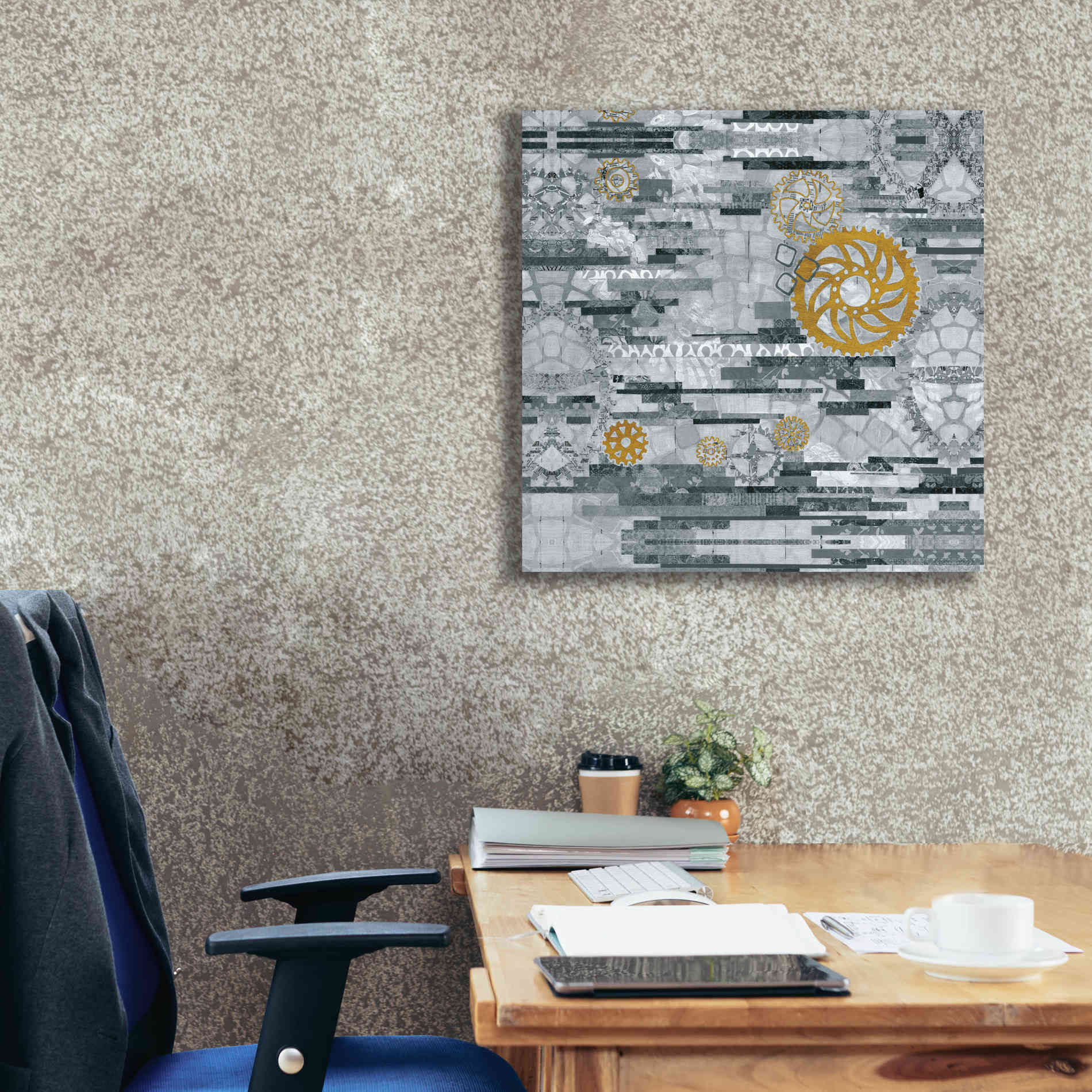 'EU Timetable I BW' by Kathy Ferguson, Canvas Wall Art,26 x 26