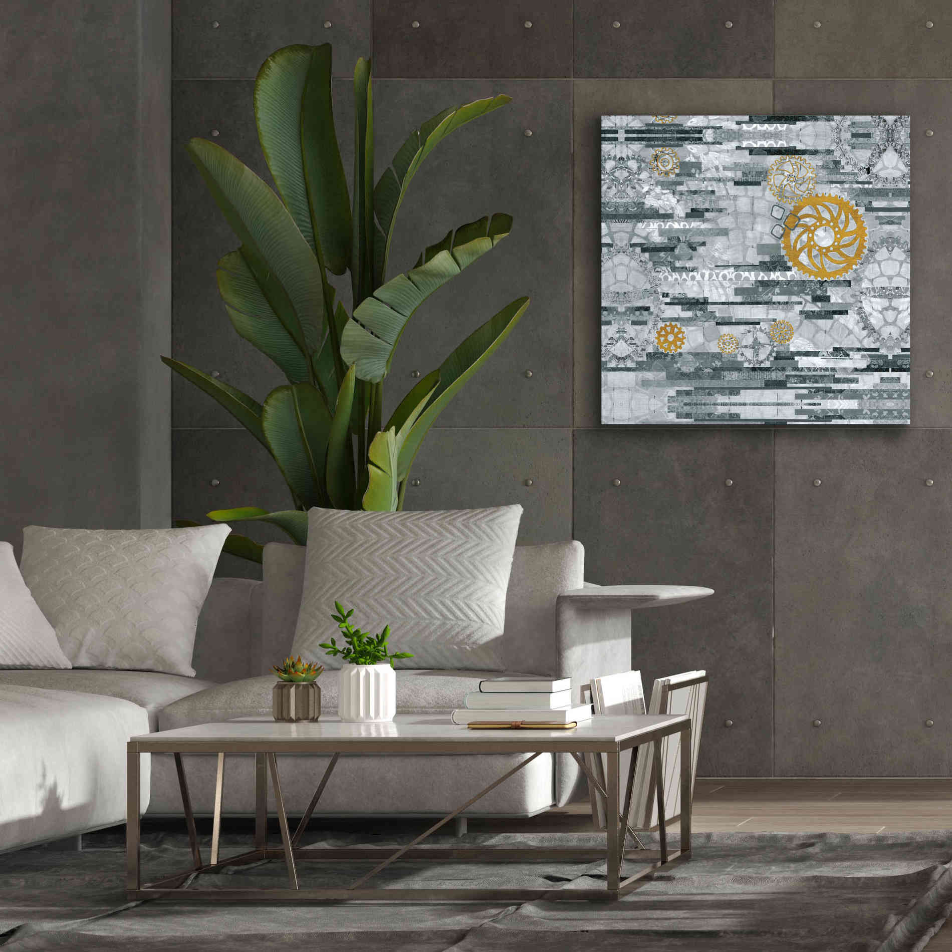 'EU Timetable I BW' by Kathy Ferguson, Canvas Wall Art,37 x 37