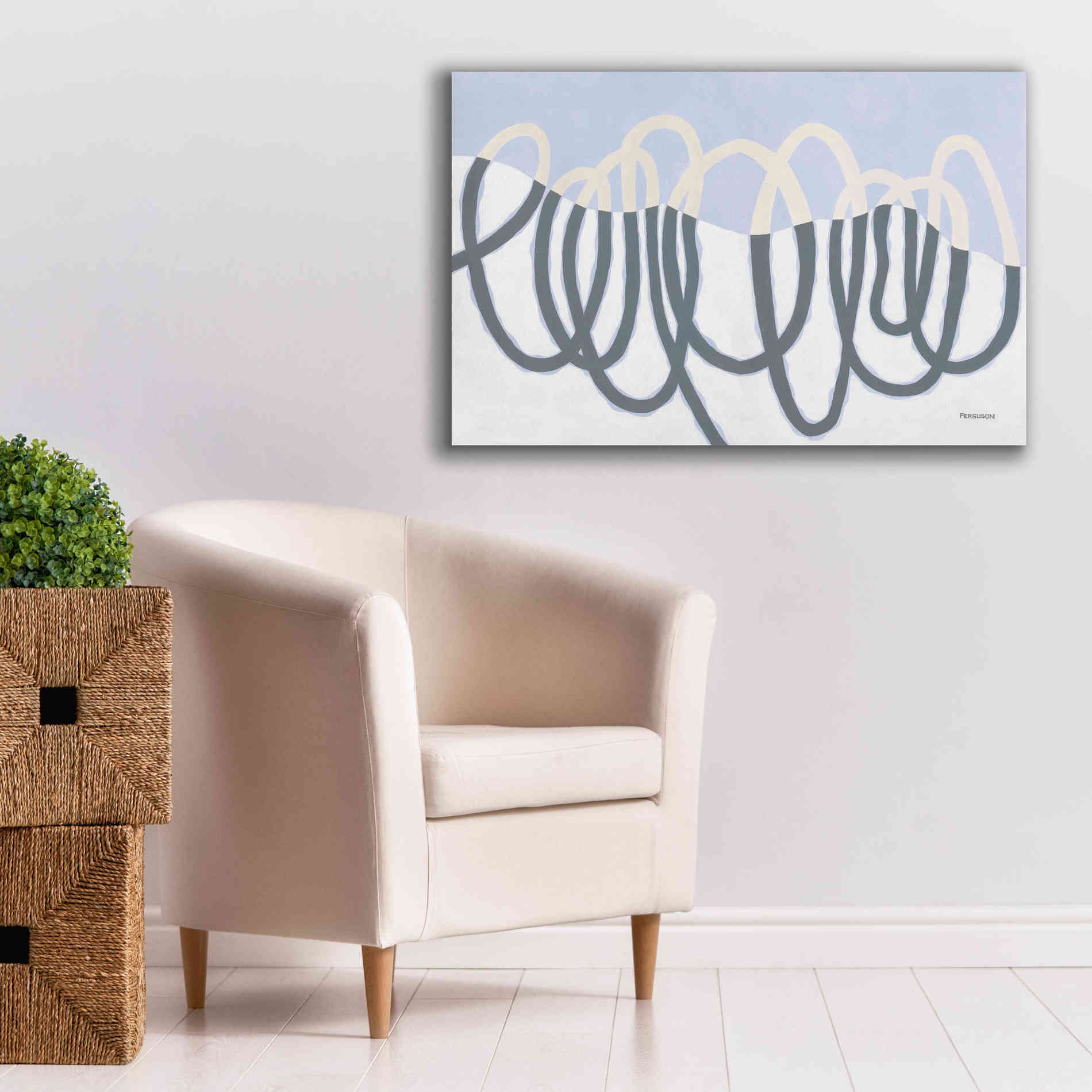 'Loops III' by Kathy Ferguson, Canvas Wall Art,40 x 26