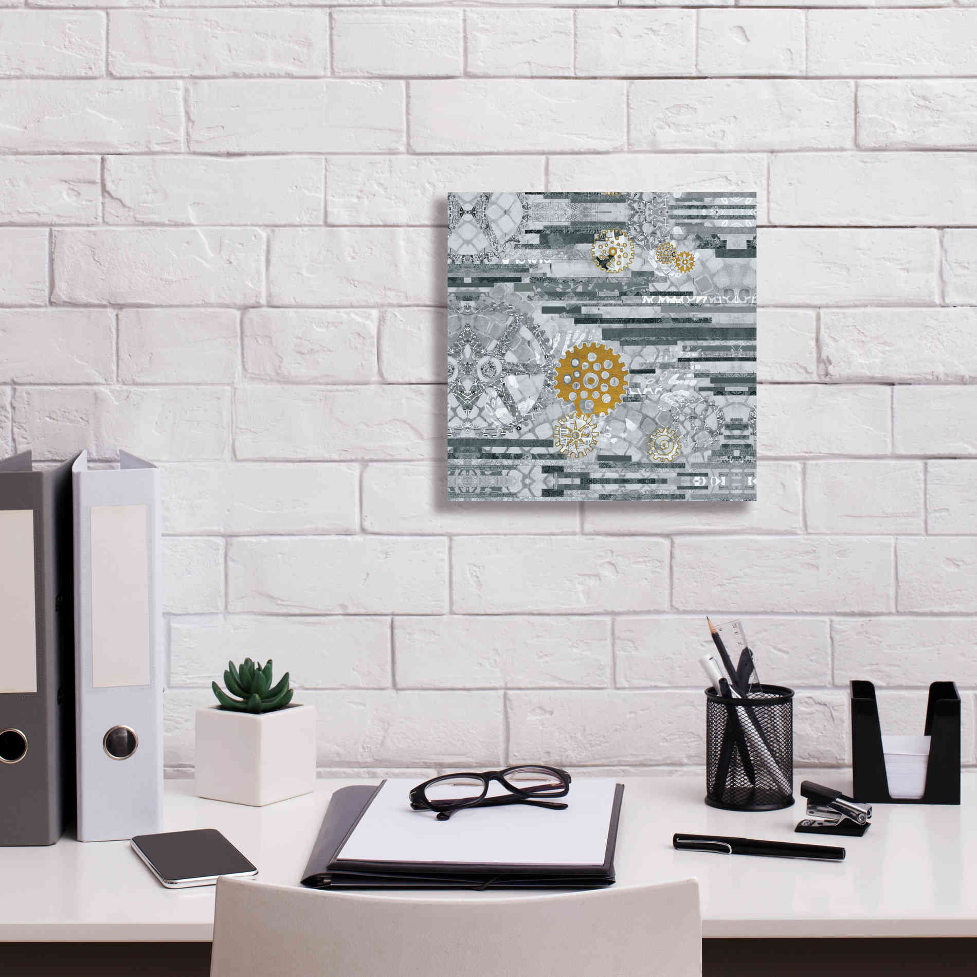 'EU Timetable II BW' by Kathy Ferguson, Canvas Wall Art,12 x 12