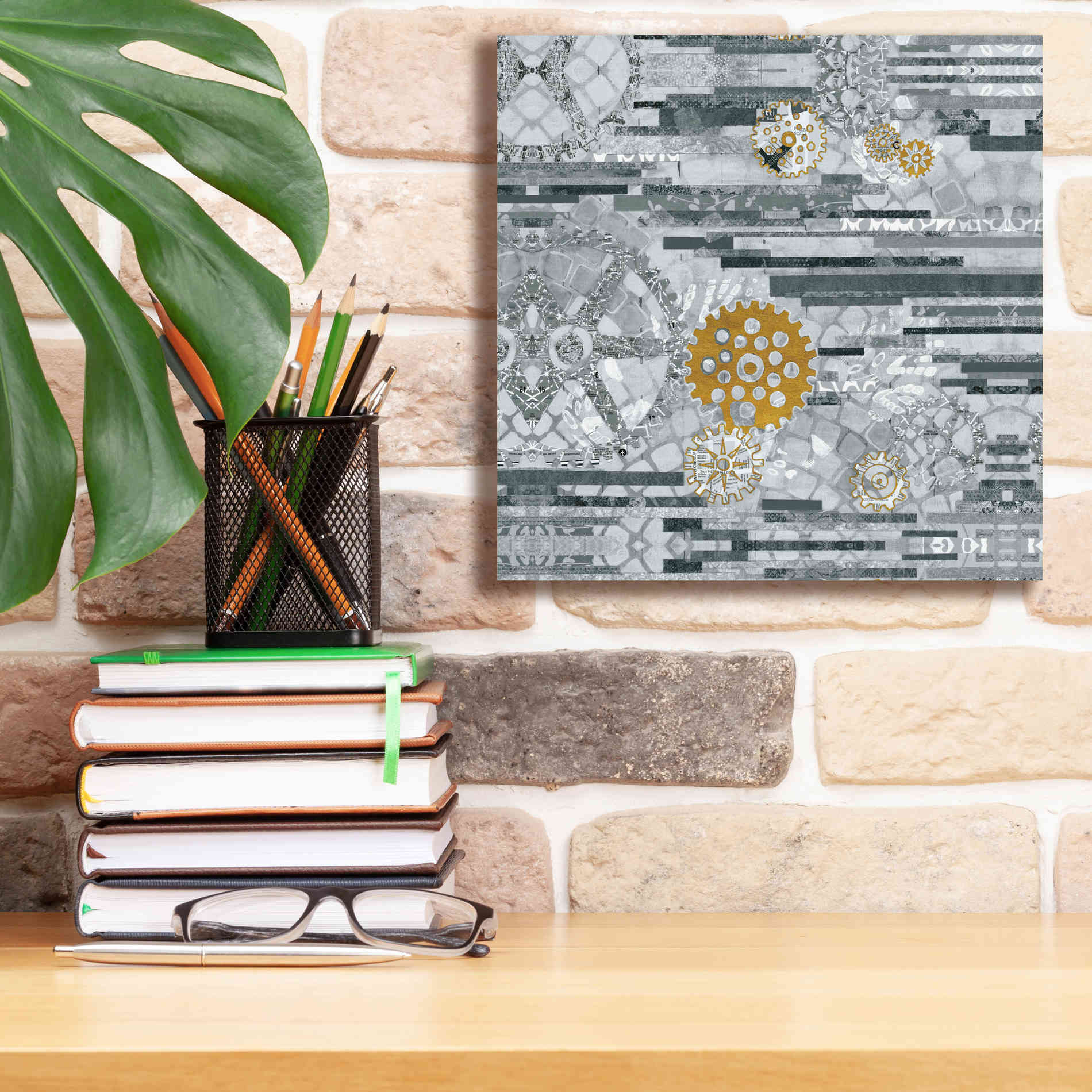 'EU Timetable II BW' by Kathy Ferguson, Canvas Wall Art,12 x 12