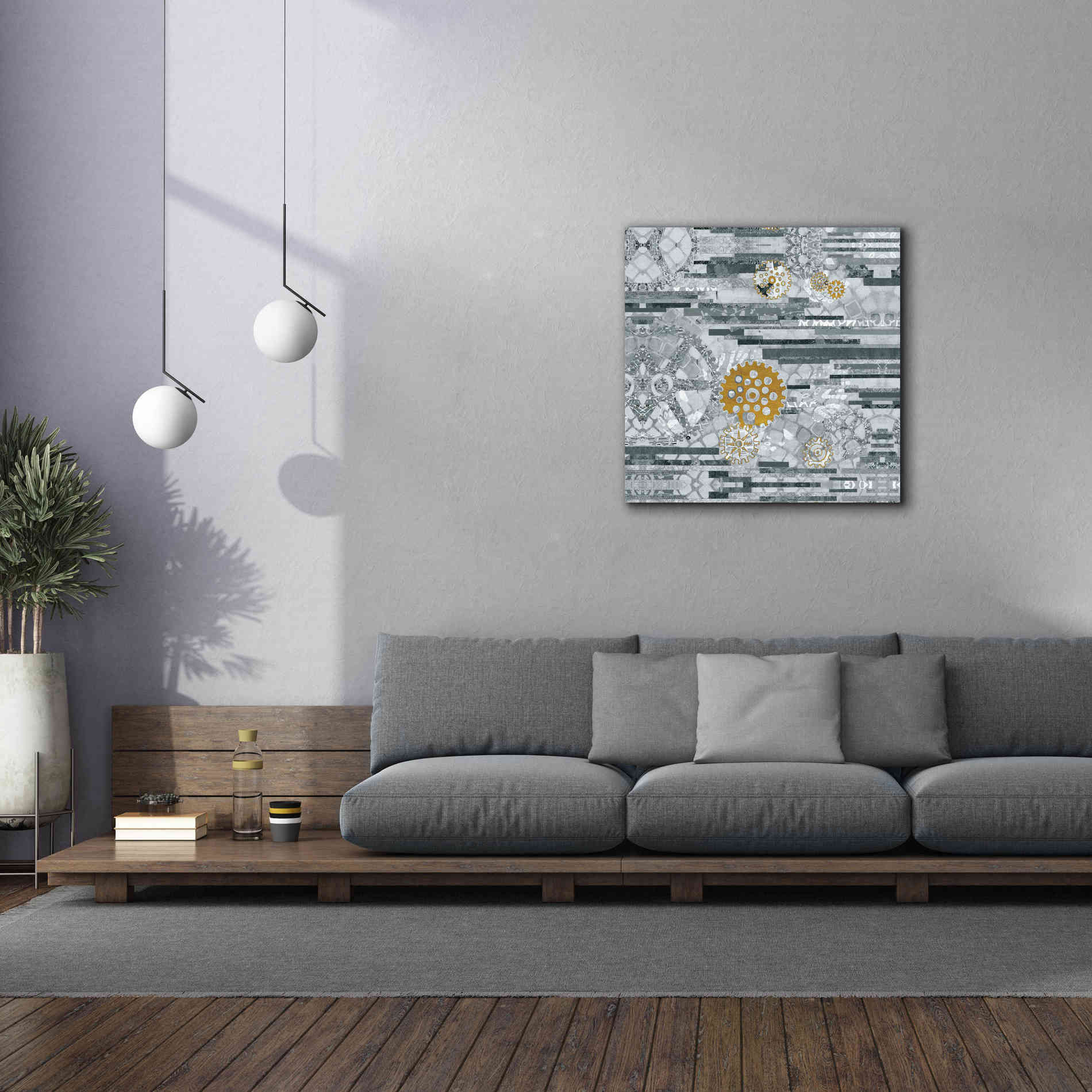 'EU Timetable II BW' by Kathy Ferguson, Canvas Wall Art,37 x 37