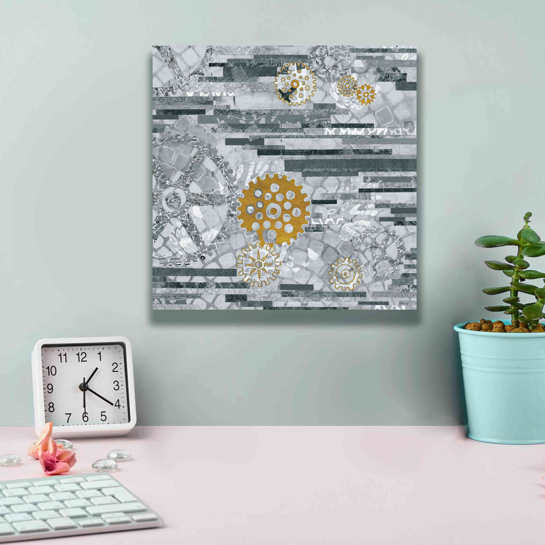 'Abstract Layers IV' by Kathy Ferguson, Canvas Wall Art,12 x 12