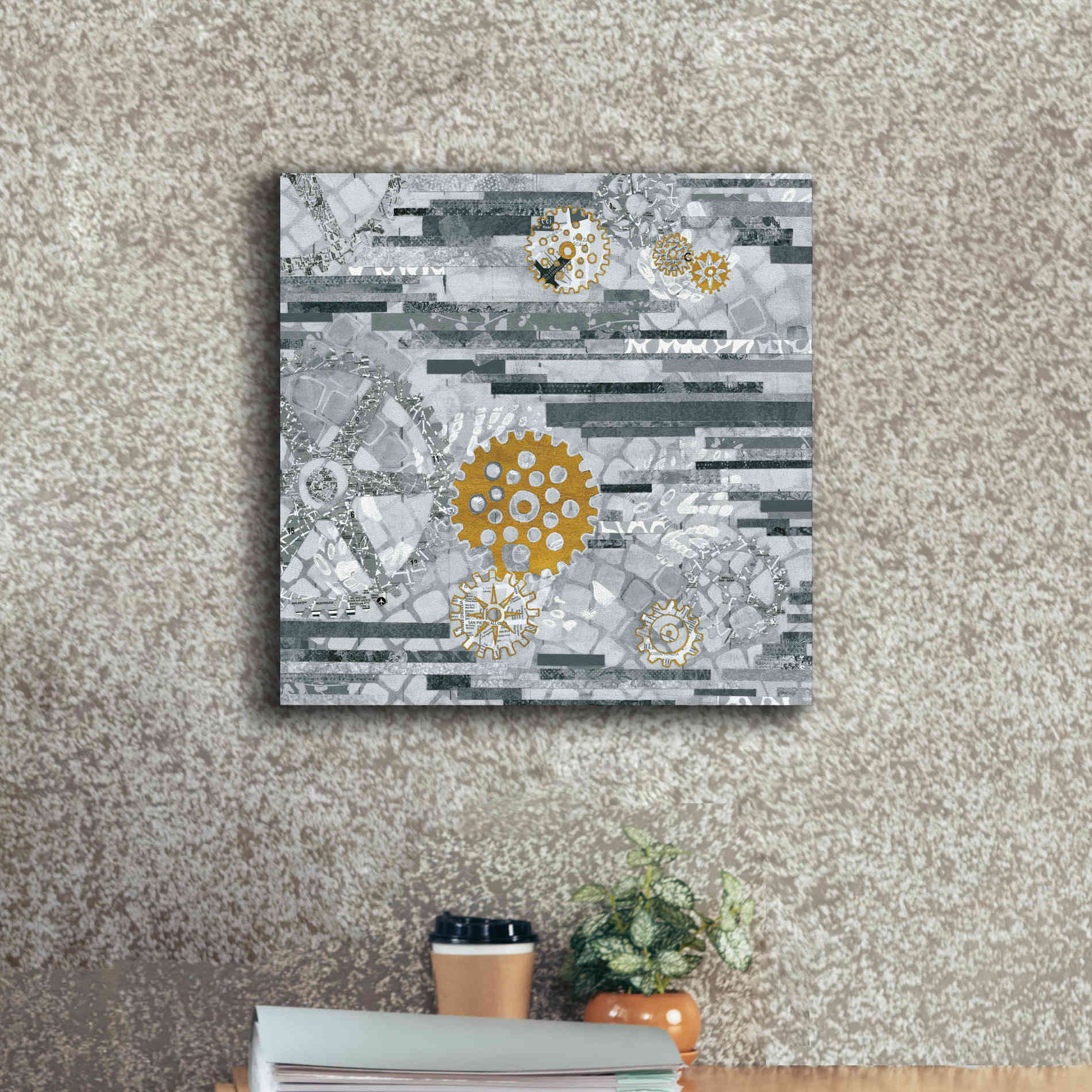 'Abstract Layers IV' by Kathy Ferguson, Canvas Wall Art,18 x 18