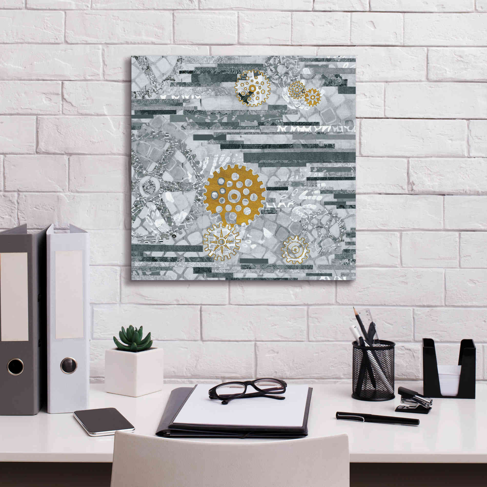 'Abstract Layers IV' by Kathy Ferguson, Canvas Wall Art,18 x 18