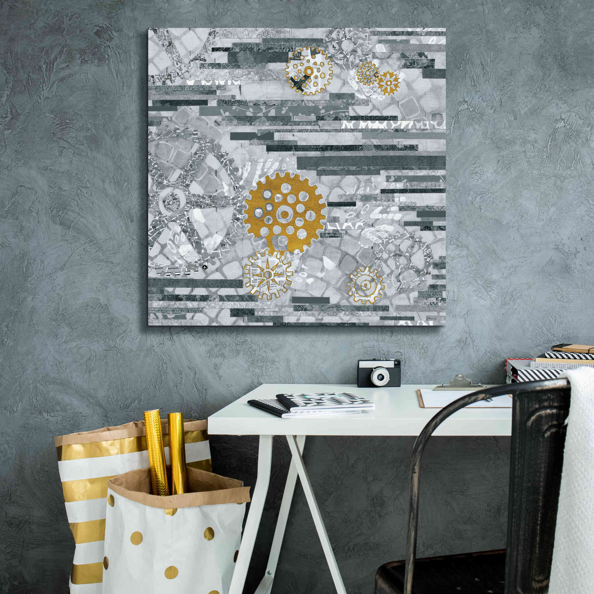 'Abstract Layers IV' by Kathy Ferguson, Canvas Wall Art,26 x 26