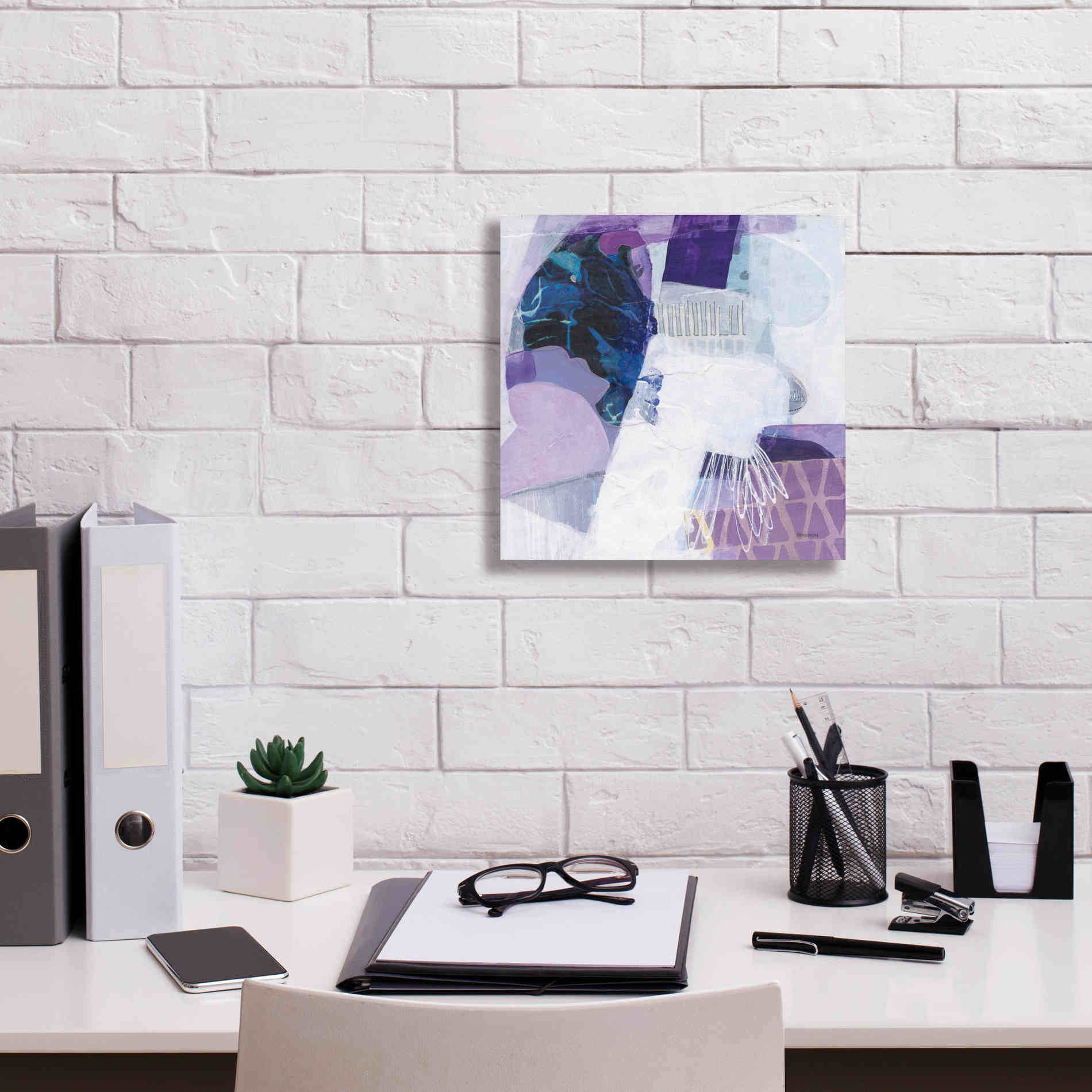 'Abstract Layers III' by Kathy Ferguson, Canvas Wall Art,12 x 12