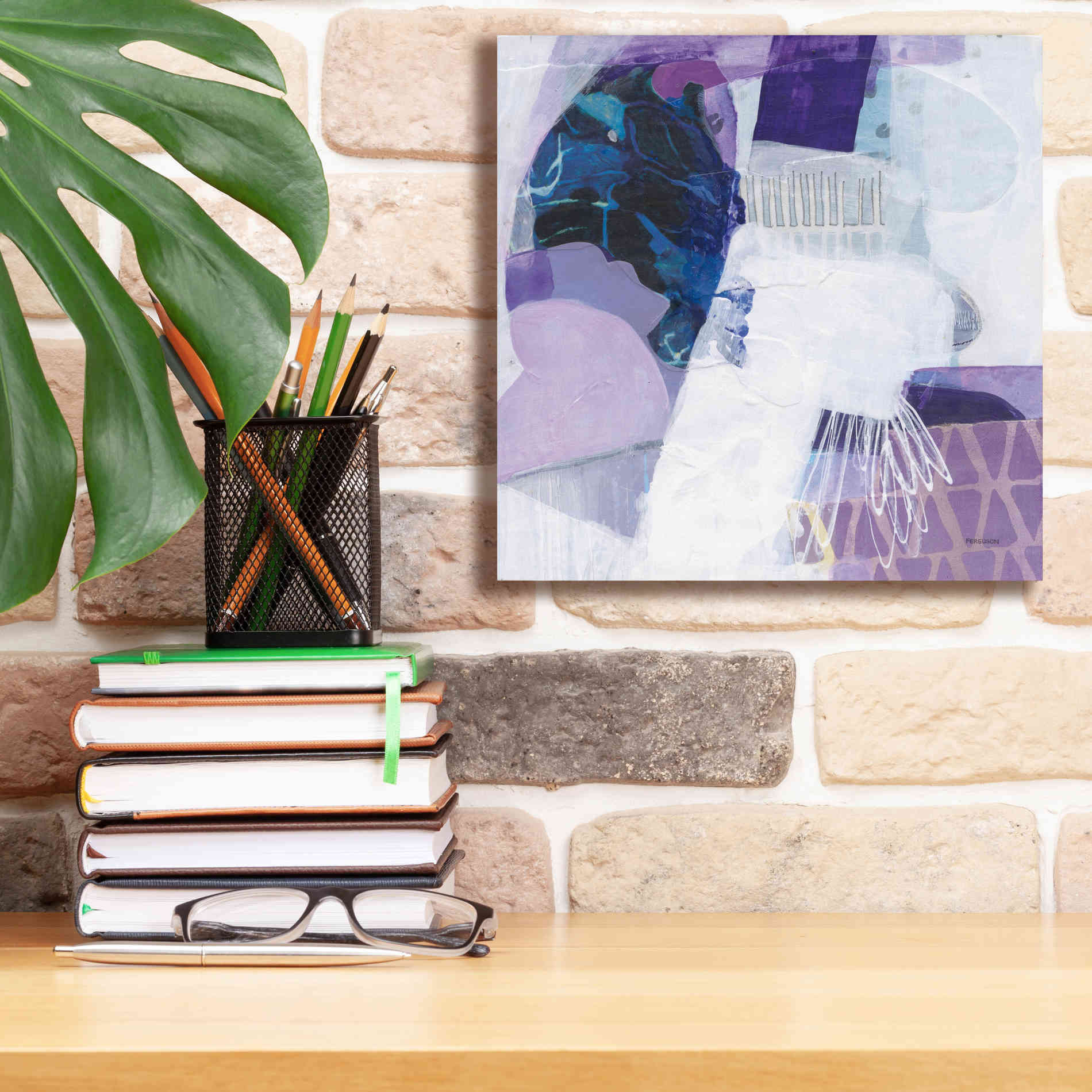 'Abstract Layers III' by Kathy Ferguson, Canvas Wall Art,12 x 12