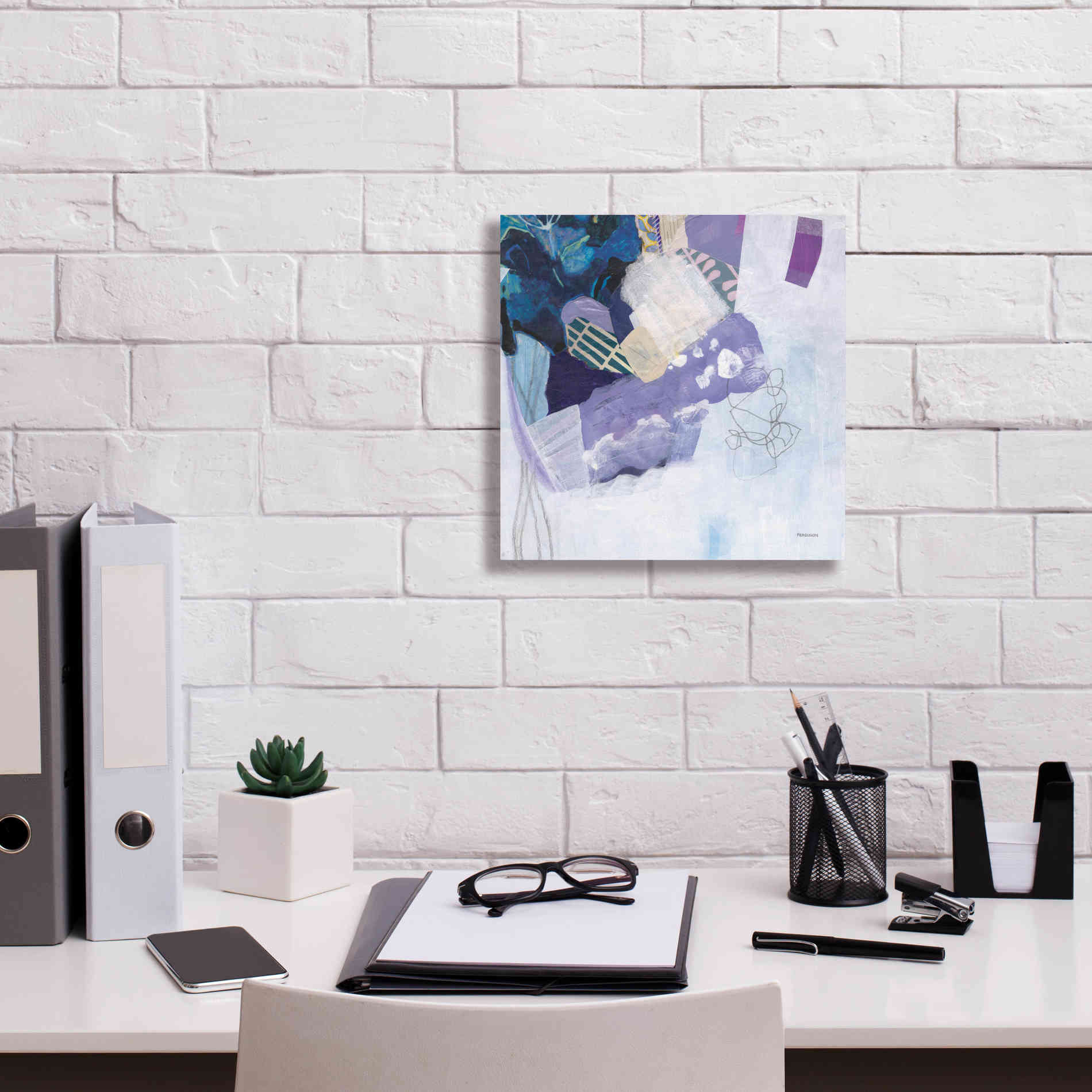 'Abstract Layers II' by Kathy Ferguson, Canvas Wall Art,12 x 12