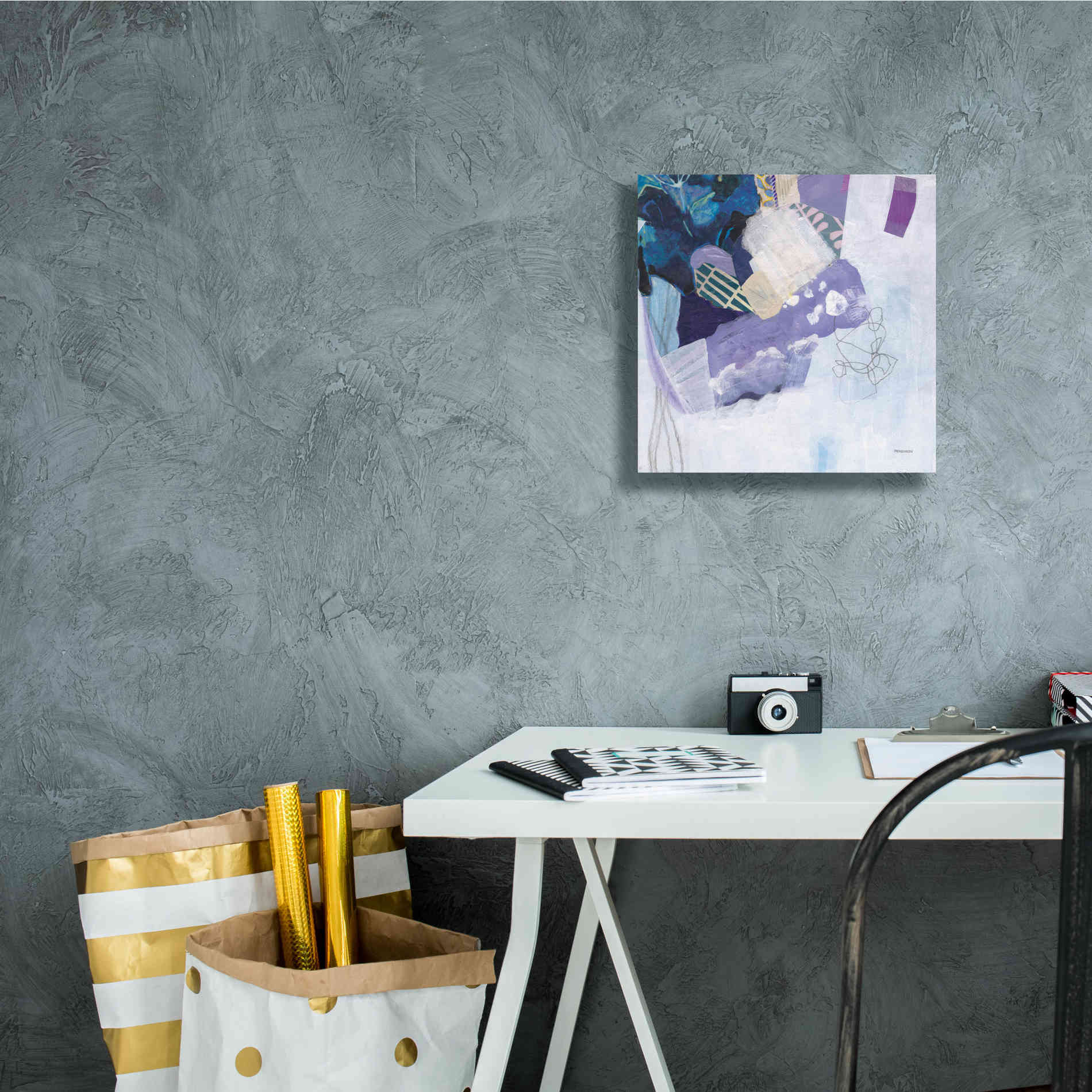 'Abstract Layers II' by Kathy Ferguson, Canvas Wall Art,12 x 12