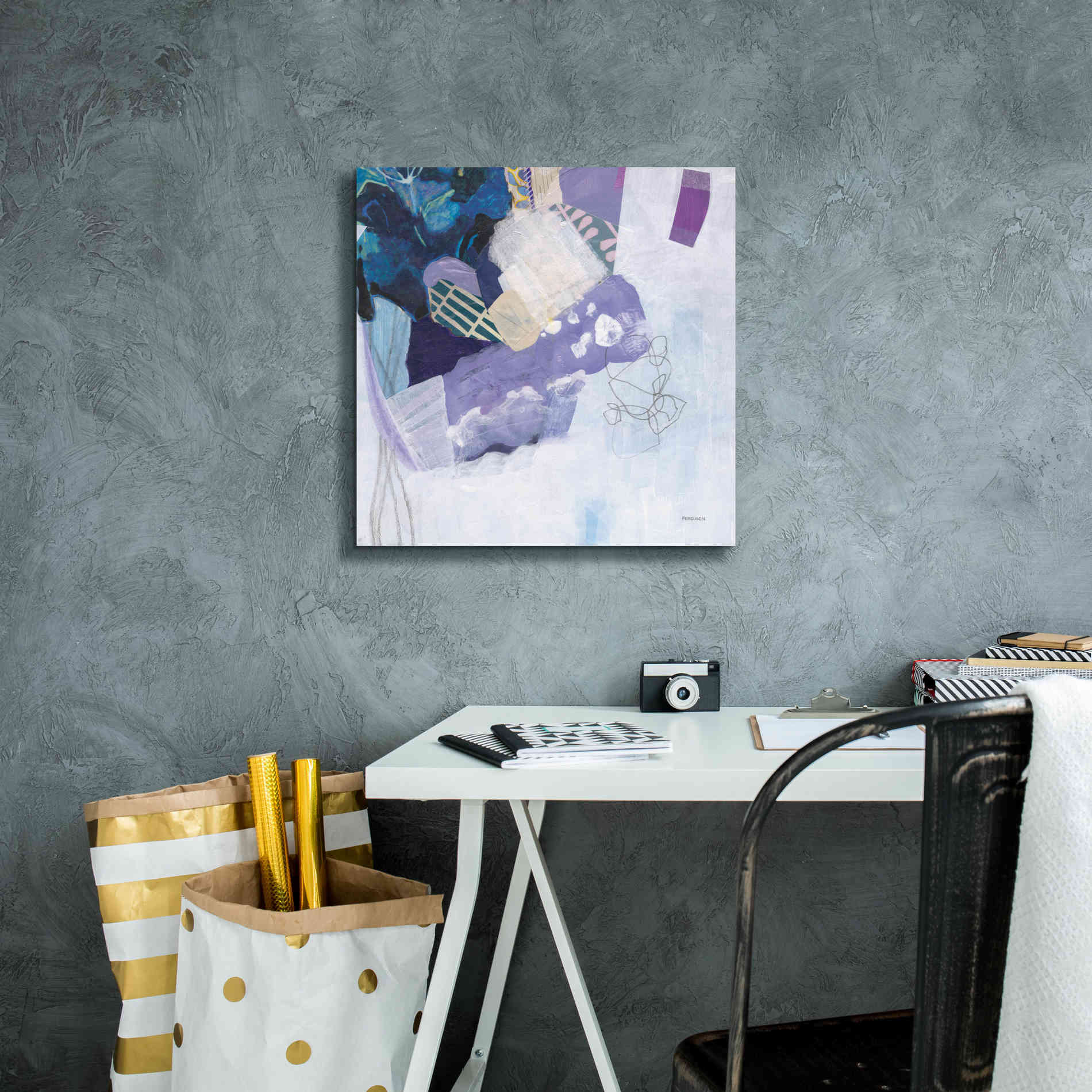 'Abstract Layers II' by Kathy Ferguson, Canvas Wall Art,18 x 18