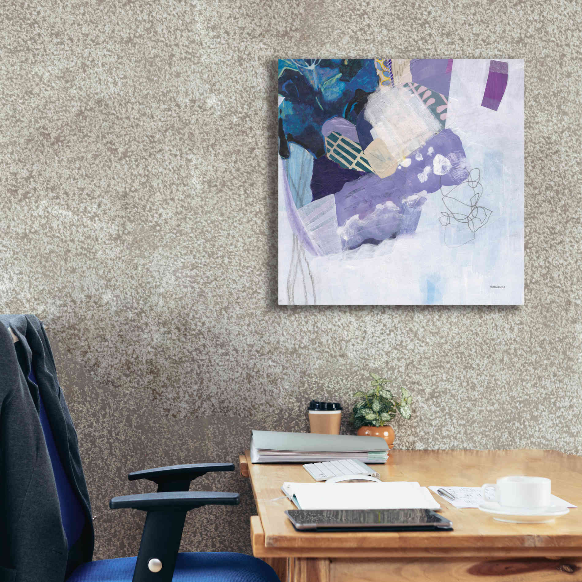 'Abstract Layers II' by Kathy Ferguson, Canvas Wall Art,26 x 26