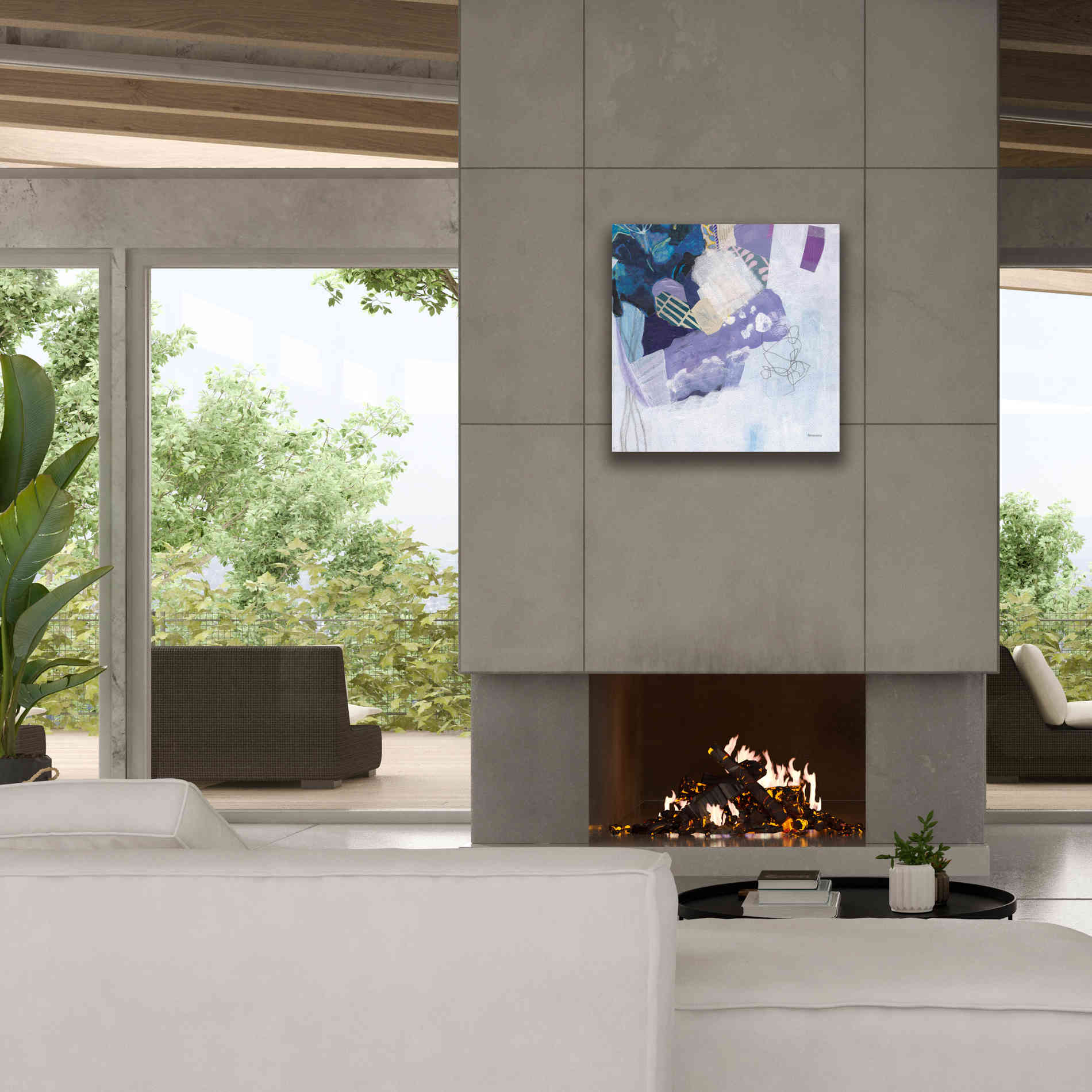 'Abstract Layers II' by Kathy Ferguson, Canvas Wall Art,26 x 26