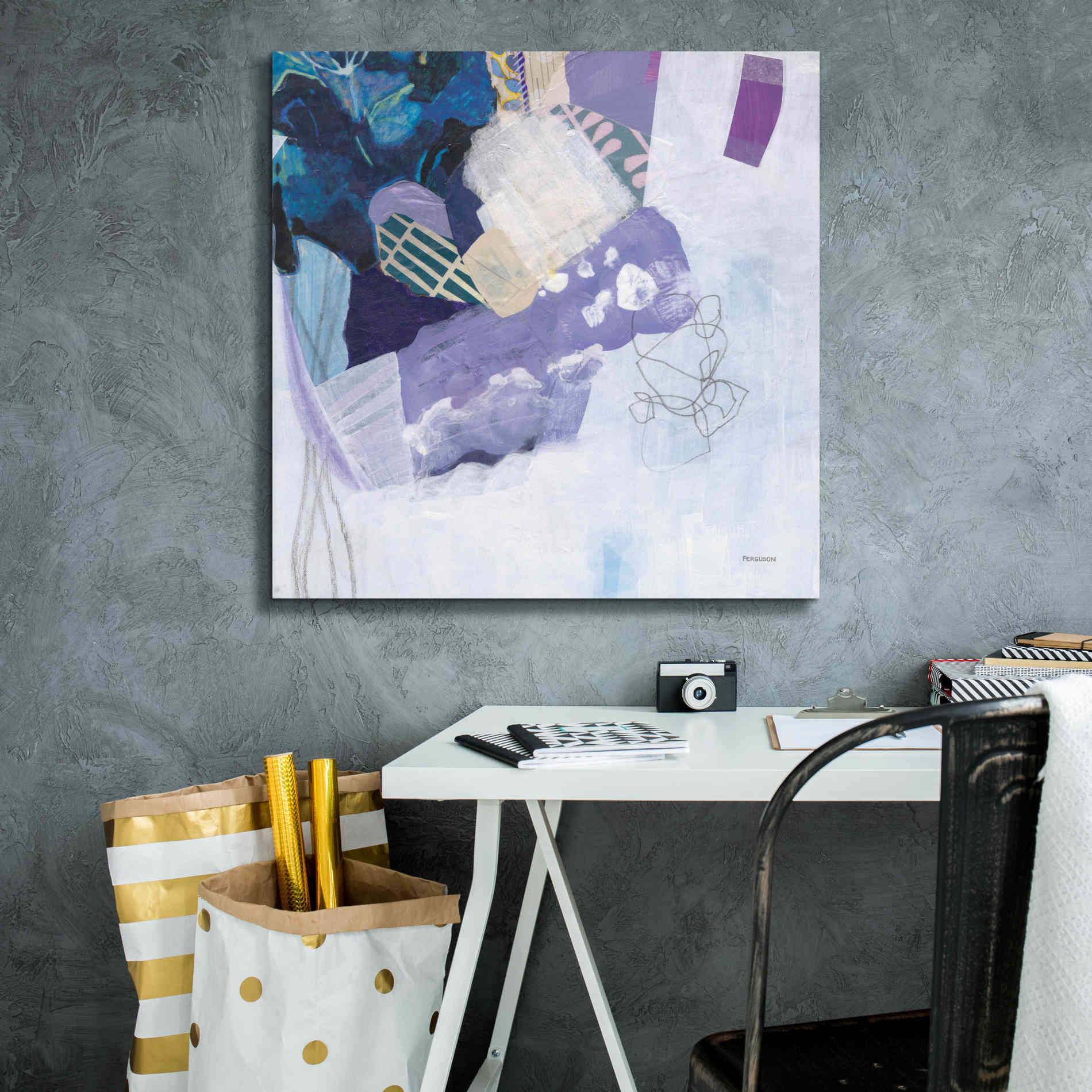 'Abstract Layers II' by Kathy Ferguson, Canvas Wall Art,26 x 26