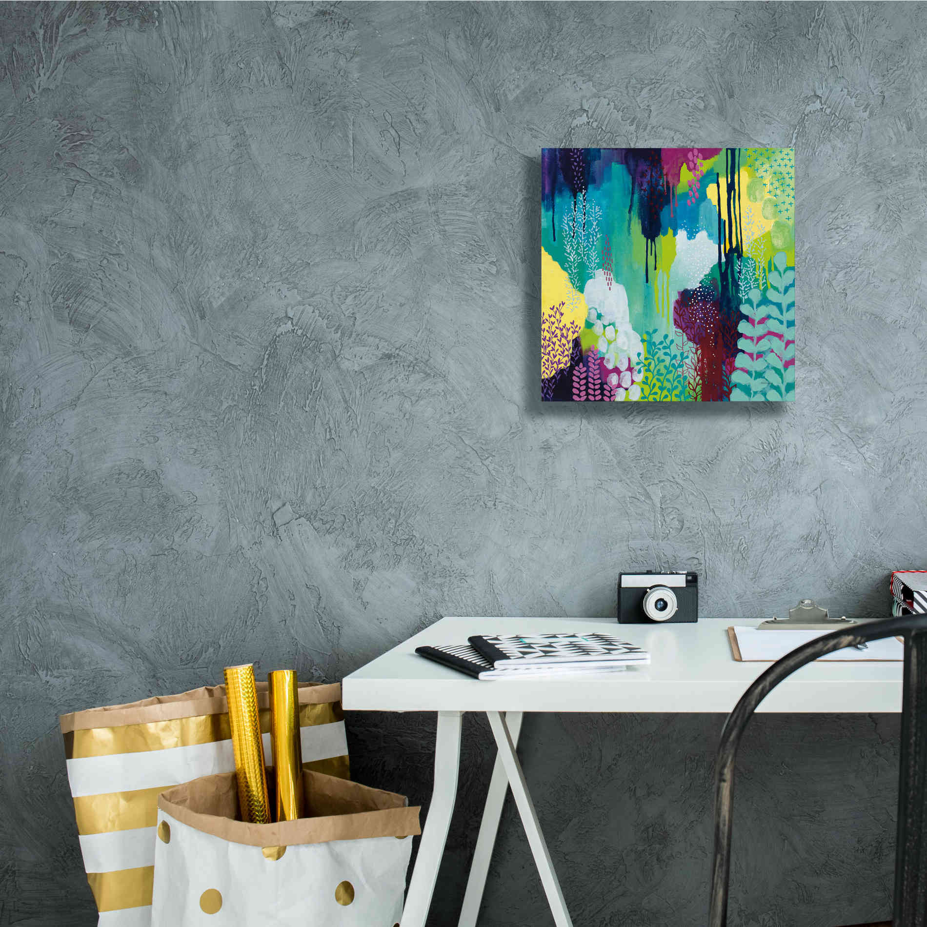 'Jewel Forest I' by Kathy Ferguson, Canvas Wall Art,12 x 12