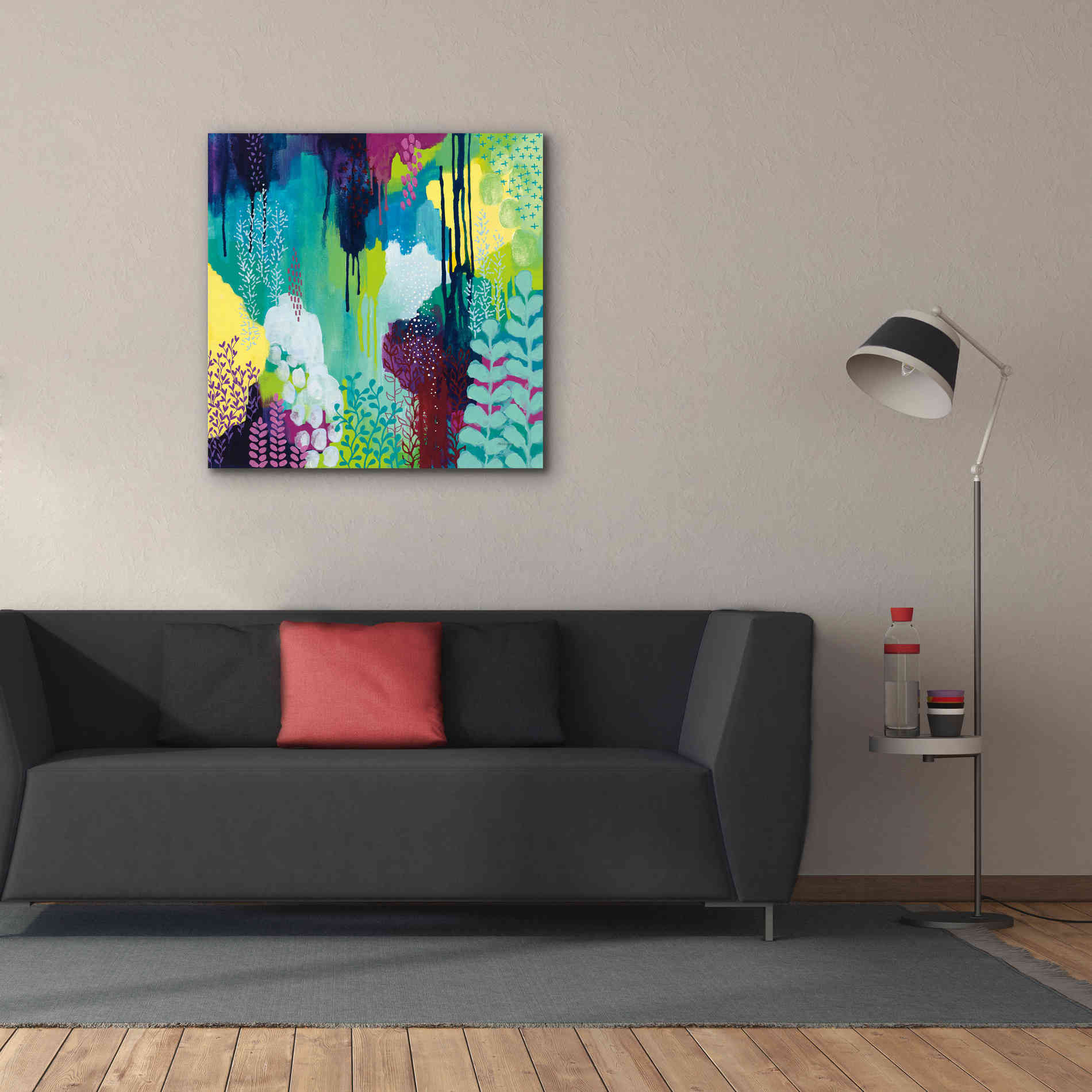 'Jewel Forest I' by Kathy Ferguson, Canvas Wall Art,37 x 37