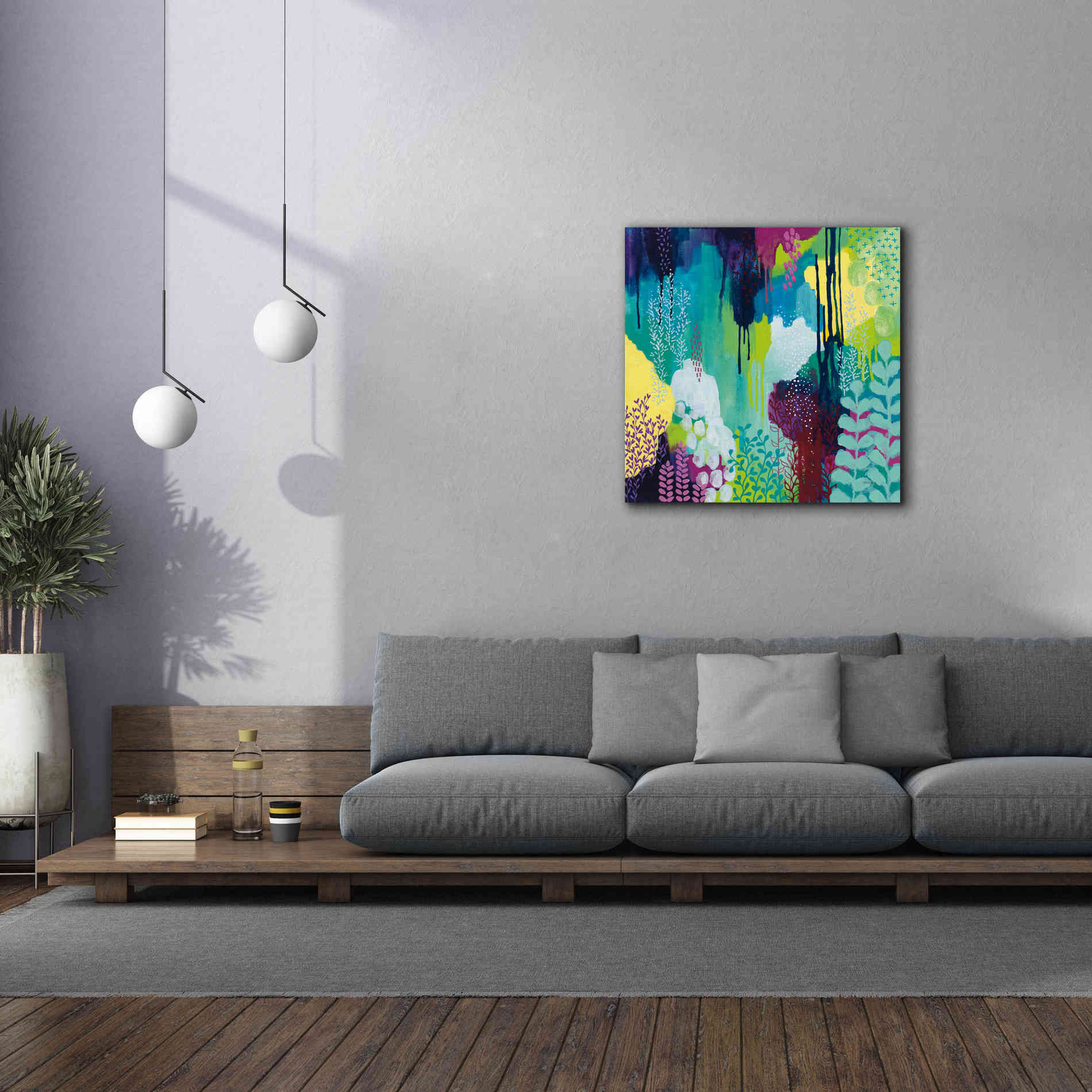 'Jewel Forest I' by Kathy Ferguson, Canvas Wall Art,37 x 37