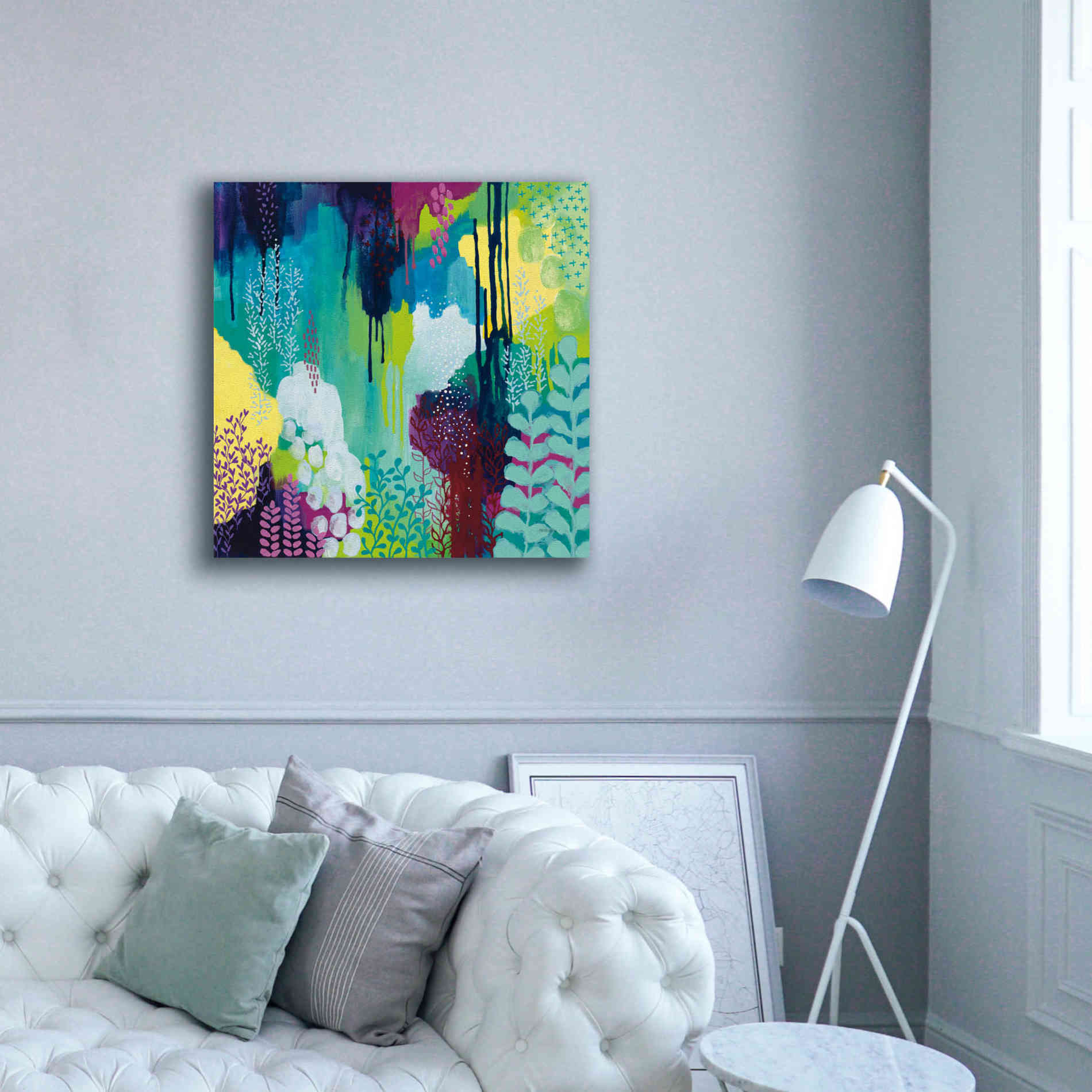 'Jewel Forest I' by Kathy Ferguson, Canvas Wall Art,37 x 37