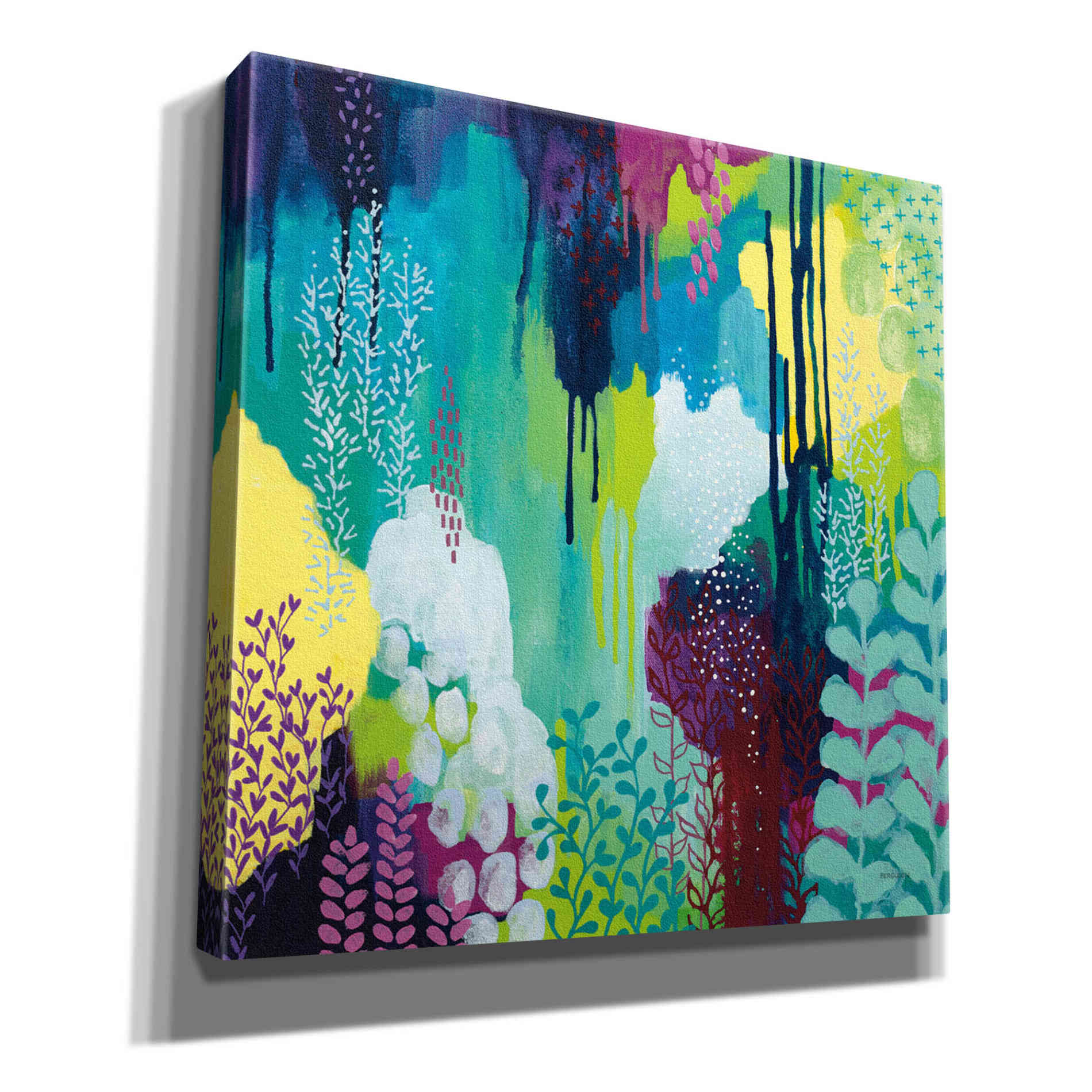 'Jewel Forest I' by Kathy Ferguson, Canvas Wall Art
