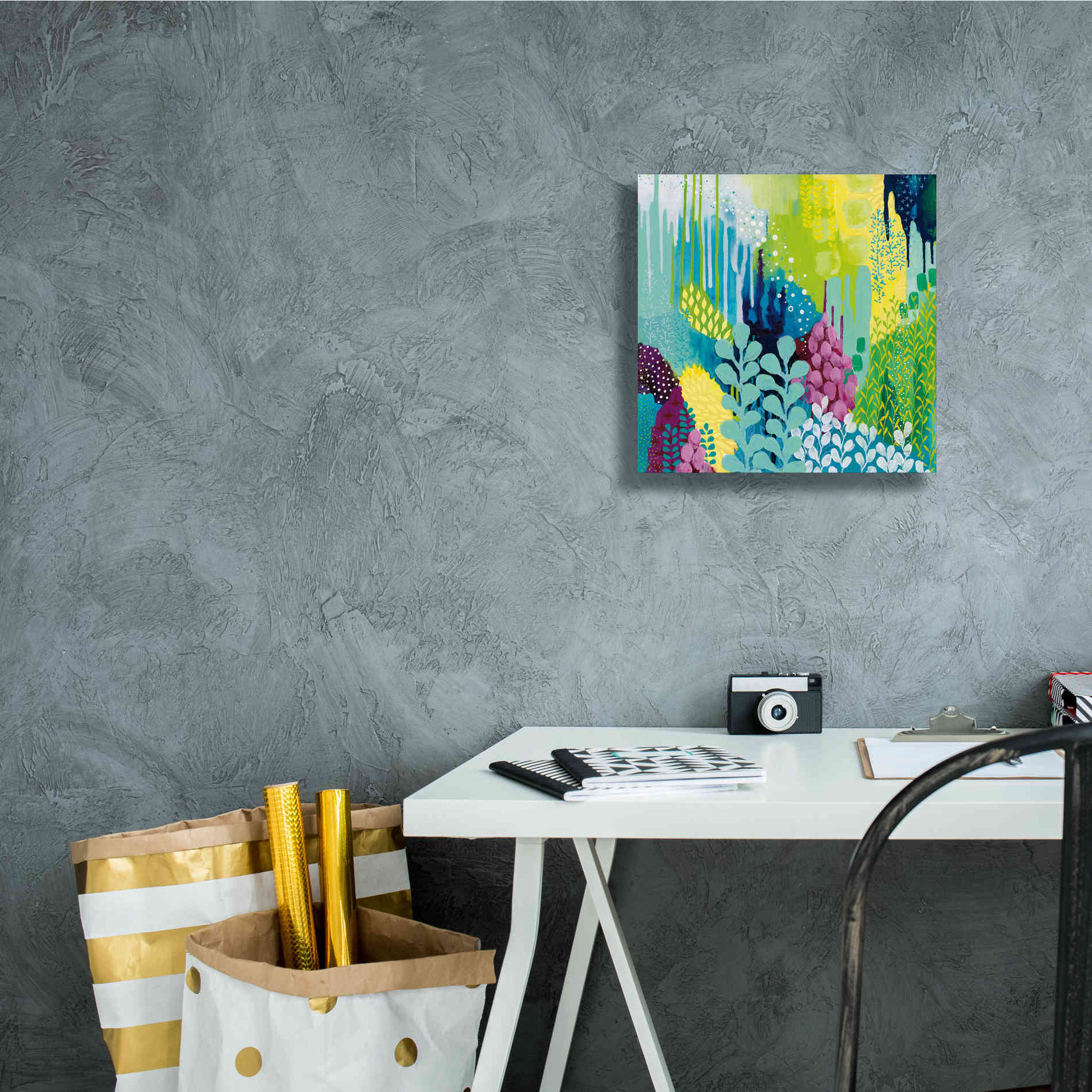 'Jewel Forest II' by Kathy Ferguson, Canvas Wall Art,12 x 12
