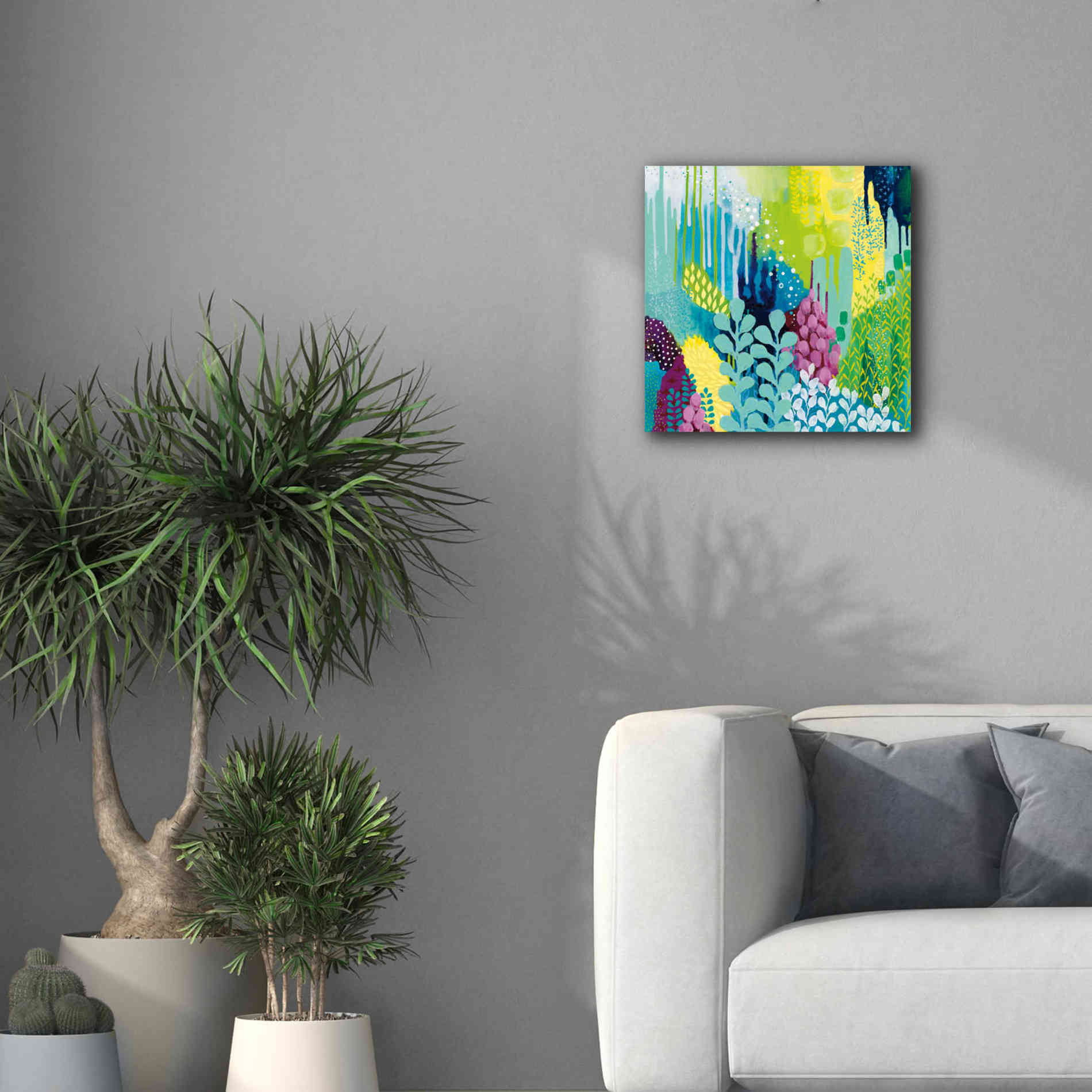 'Jewel Forest II' by Kathy Ferguson, Canvas Wall Art,18 x 18