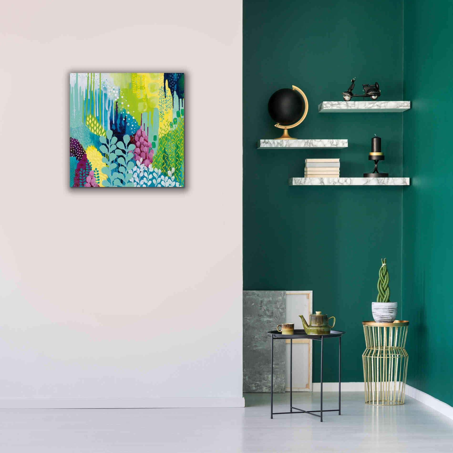 'Jewel Forest II' by Kathy Ferguson, Canvas Wall Art,26 x 26
