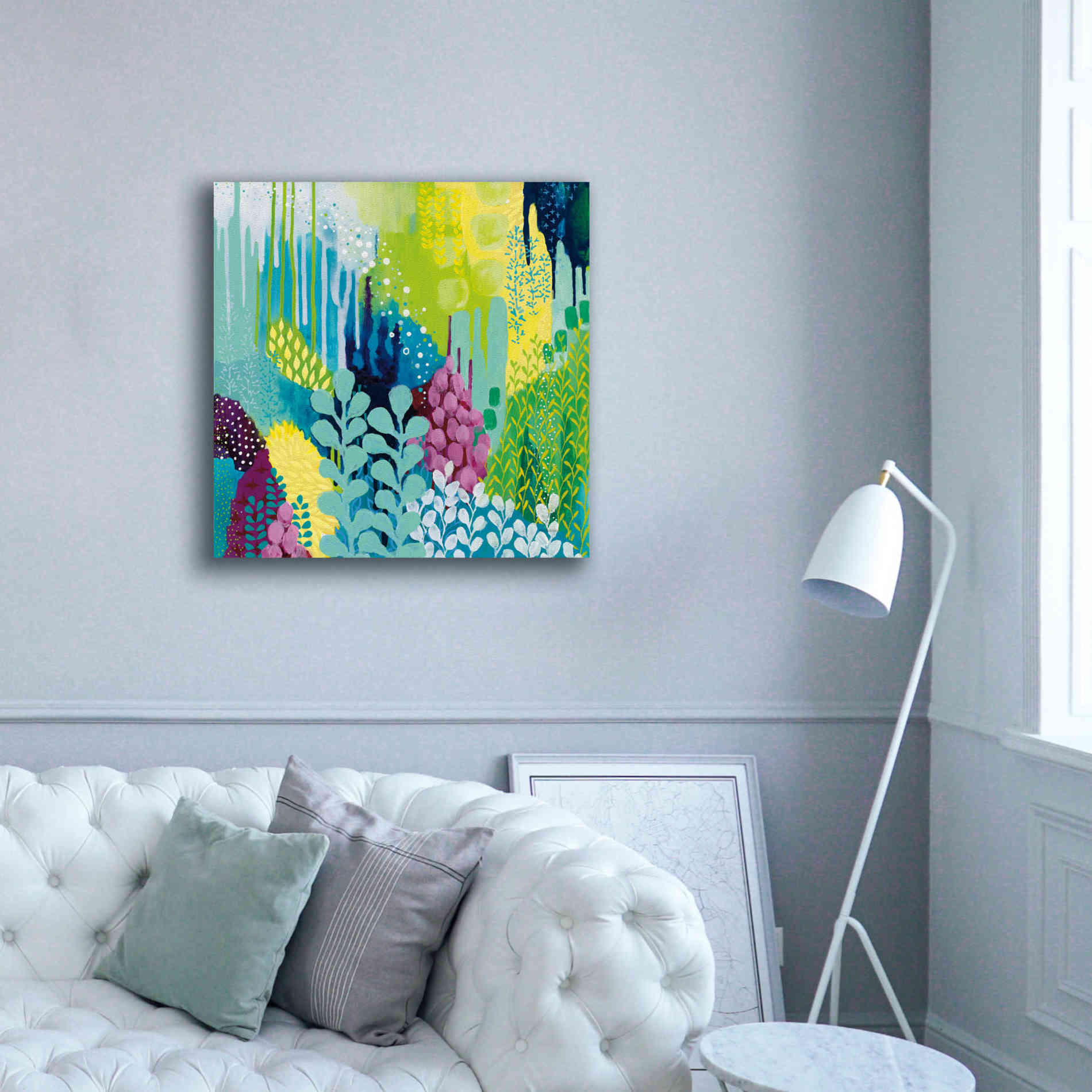 'Jewel Forest II' by Kathy Ferguson, Canvas Wall Art,37 x 37