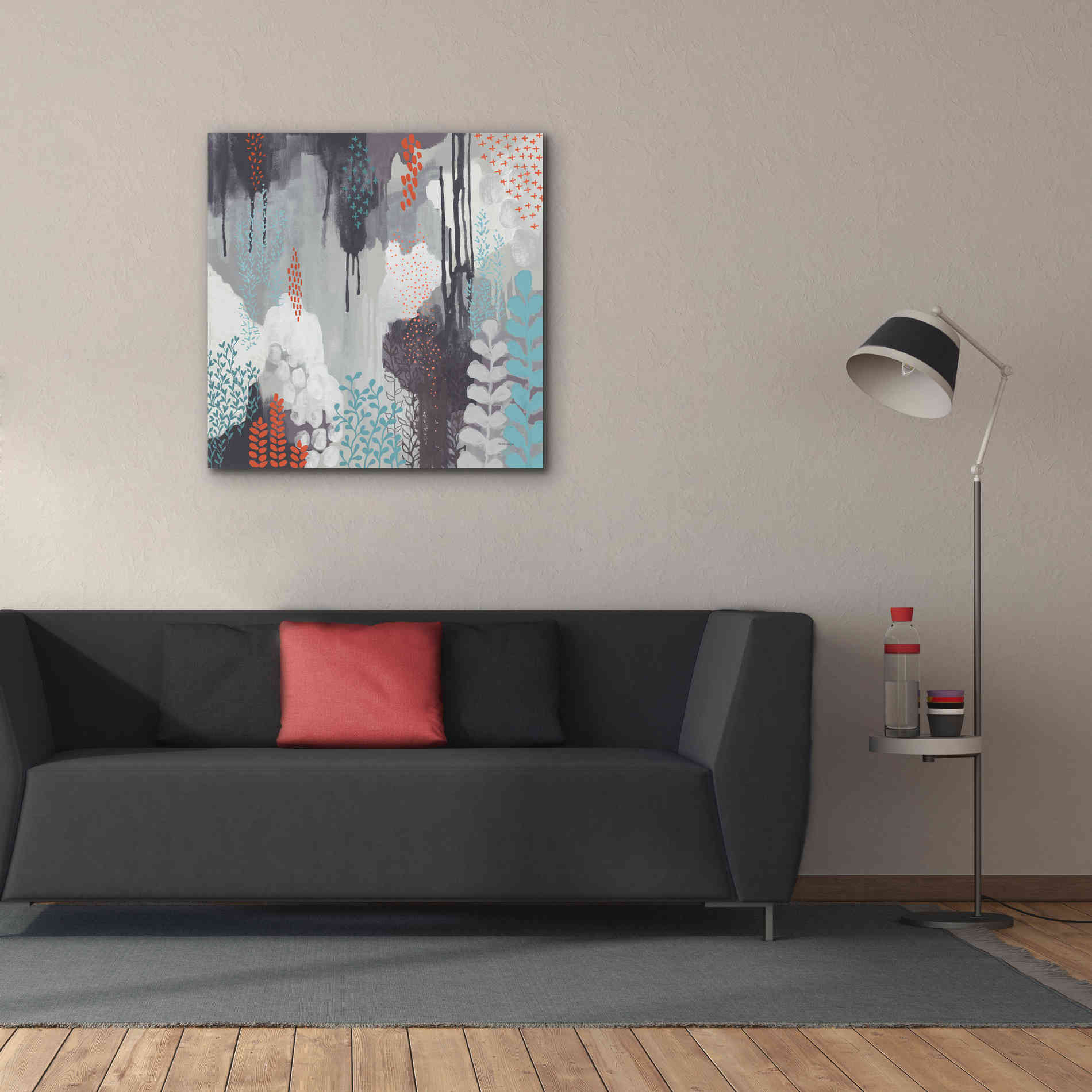 'Gray Forest I' by Kathy Ferguson, Canvas Wall Art,37 x 37