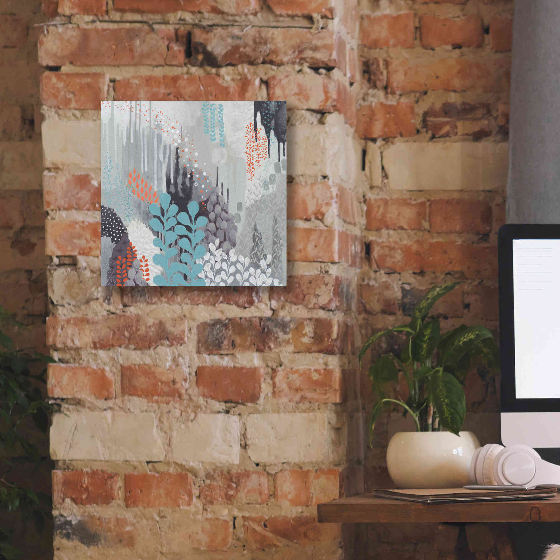 'Gray Forest II' by Kathy Ferguson, Canvas Wall Art,12 x 12