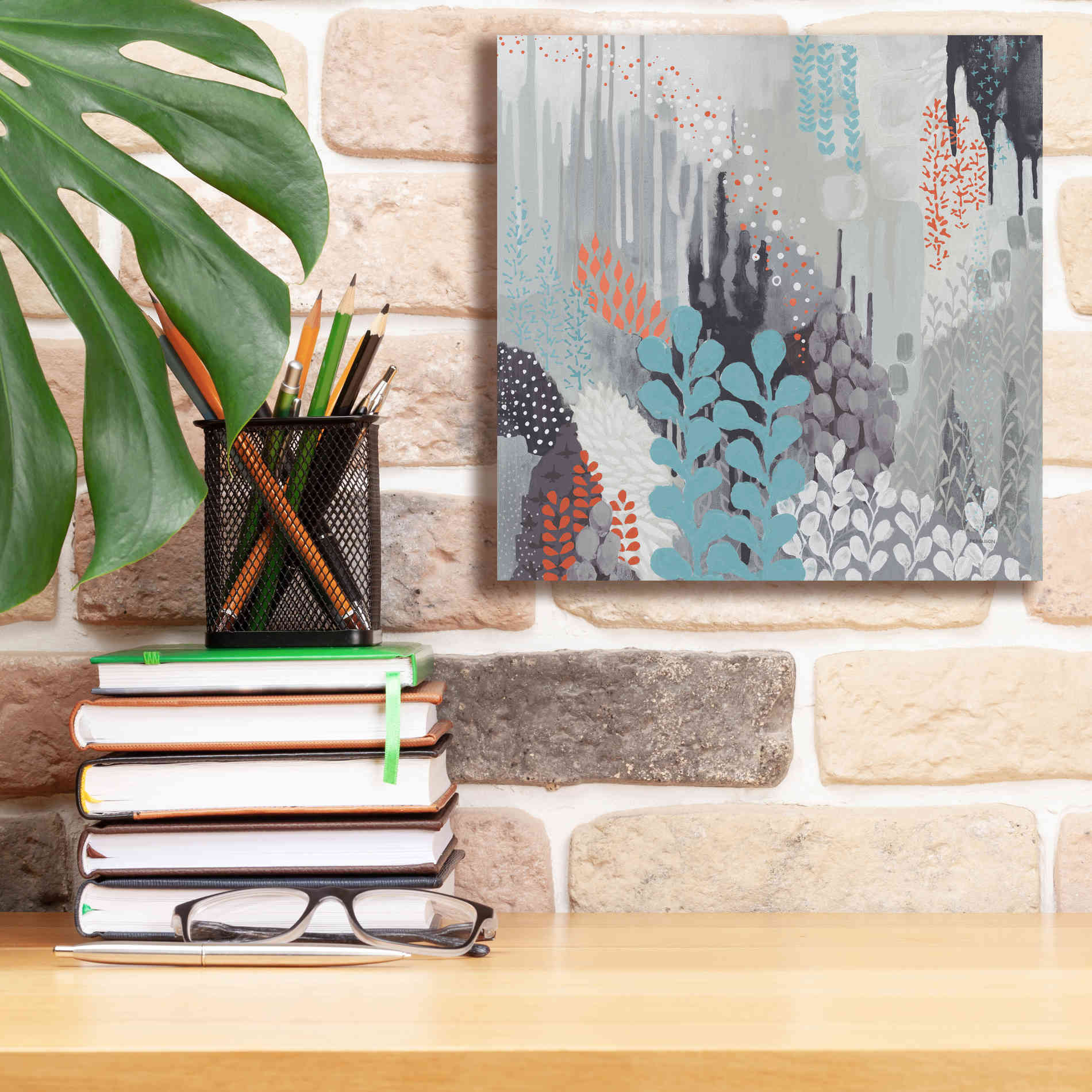 'Gray Forest II' by Kathy Ferguson, Canvas Wall Art,12 x 12