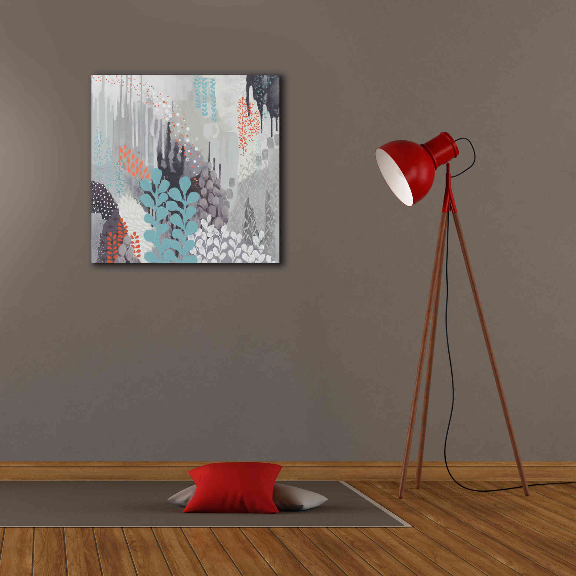 'Gray Forest II' by Kathy Ferguson, Canvas Wall Art,26 x 26