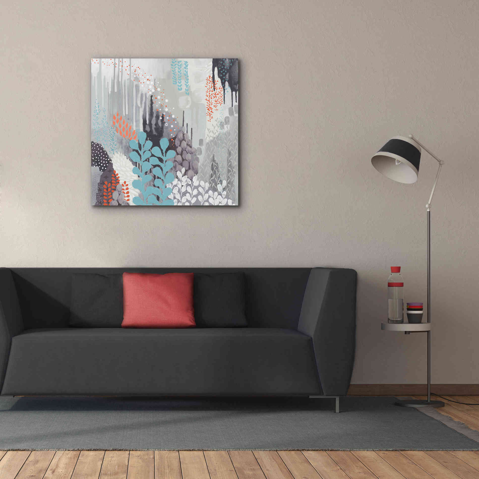 'Gray Forest II' by Kathy Ferguson, Canvas Wall Art,37 x 37