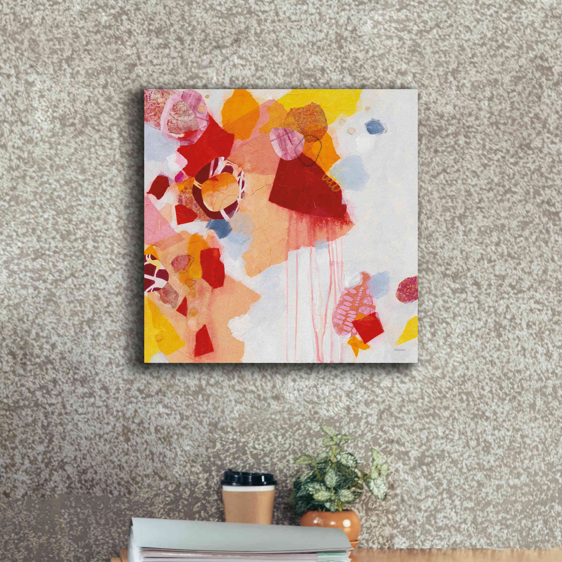 'Falling Apart' by Kathy Ferguson, Canvas Wall Art,18 x 18