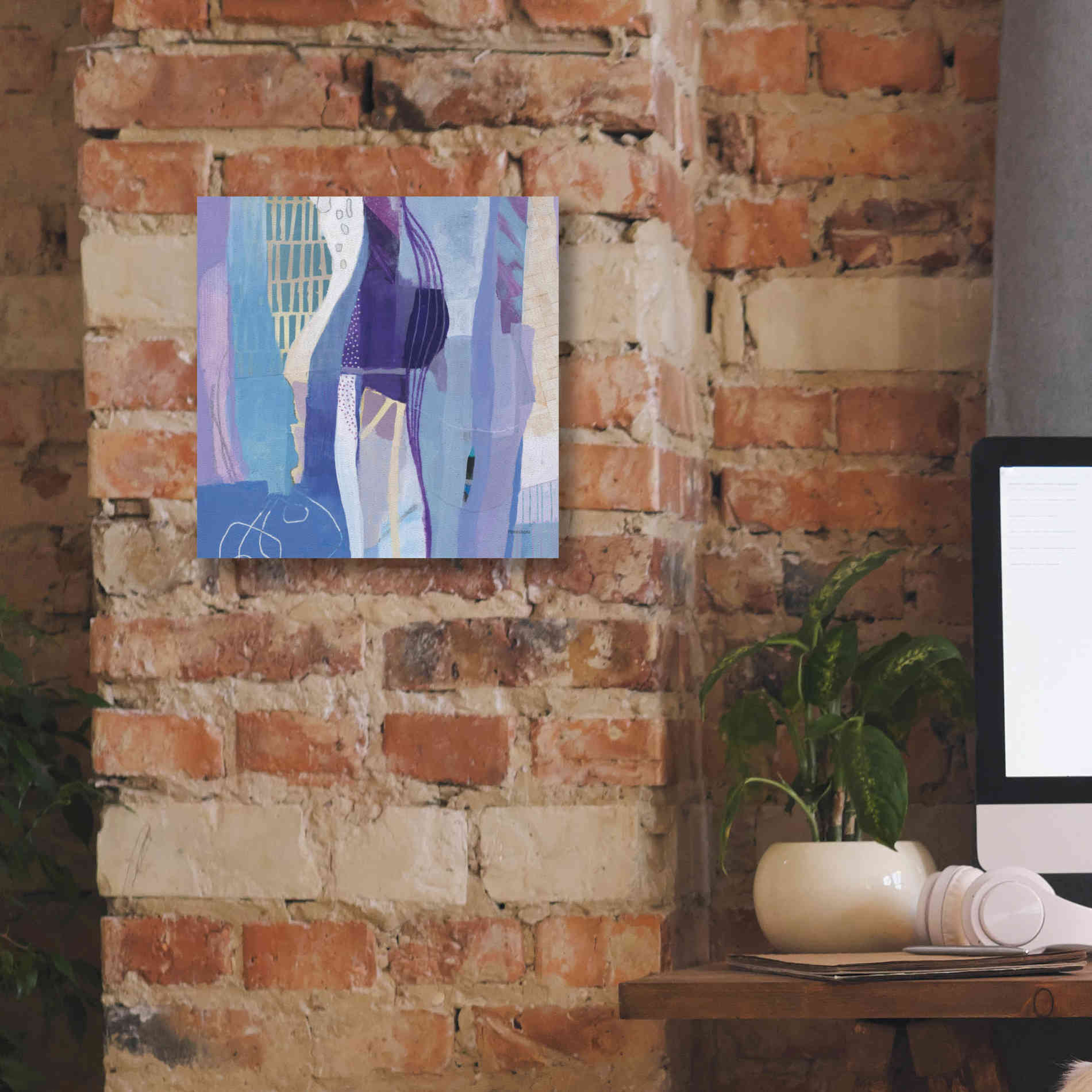 'Abstract Layers I' by Kathy Ferguson, Canvas Wall Art,12 x 12