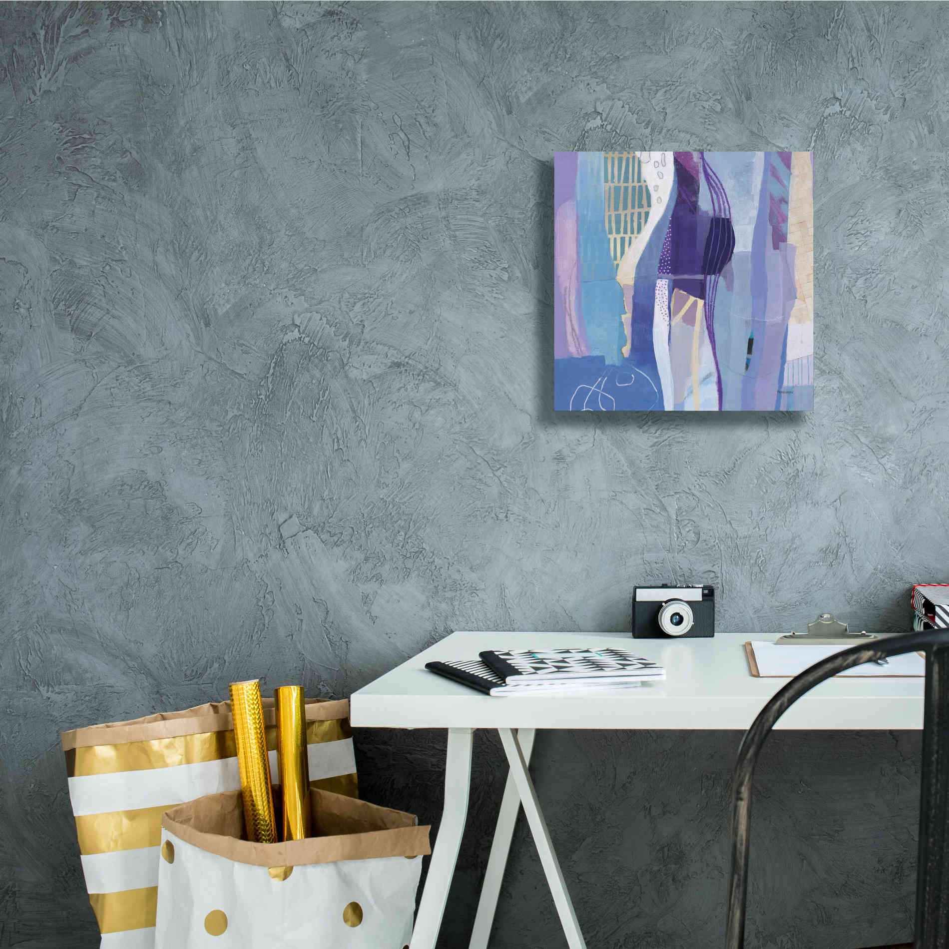 'Abstract Layers I' by Kathy Ferguson, Canvas Wall Art,12 x 12