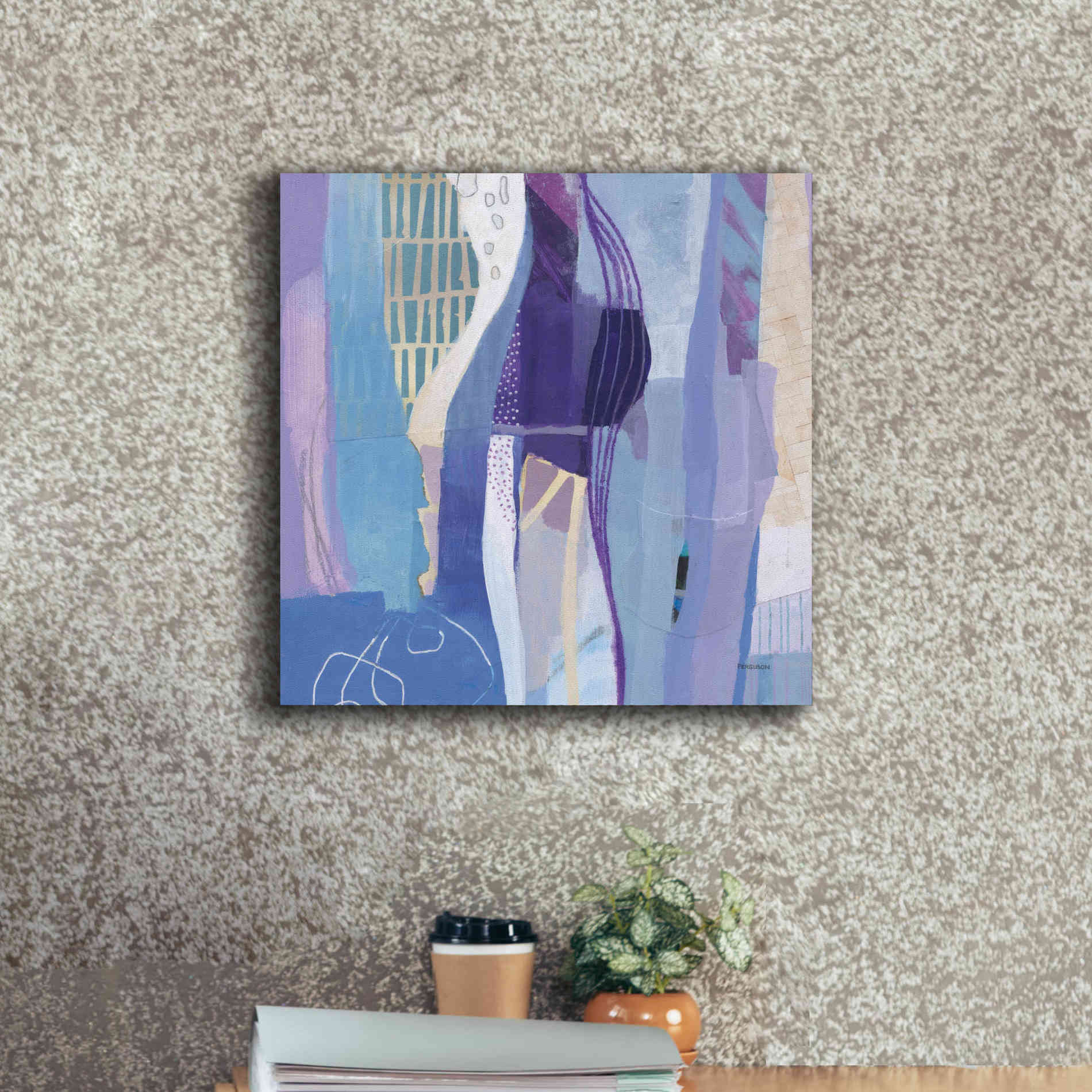 'Abstract Layers I' by Kathy Ferguson, Canvas Wall Art,18 x 18