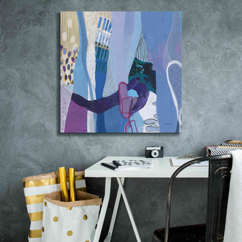Image of 'Periwinkle' by Kathy Ferguson, Canvas Wall Art,26 x 26