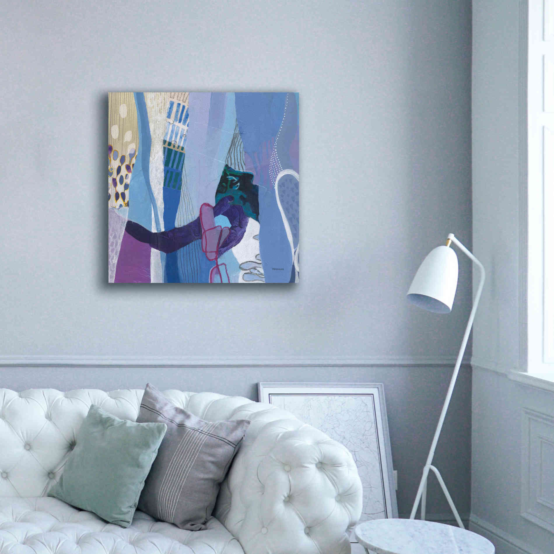 'Periwinkle' by Kathy Ferguson, Canvas Wall Art,37 x 37